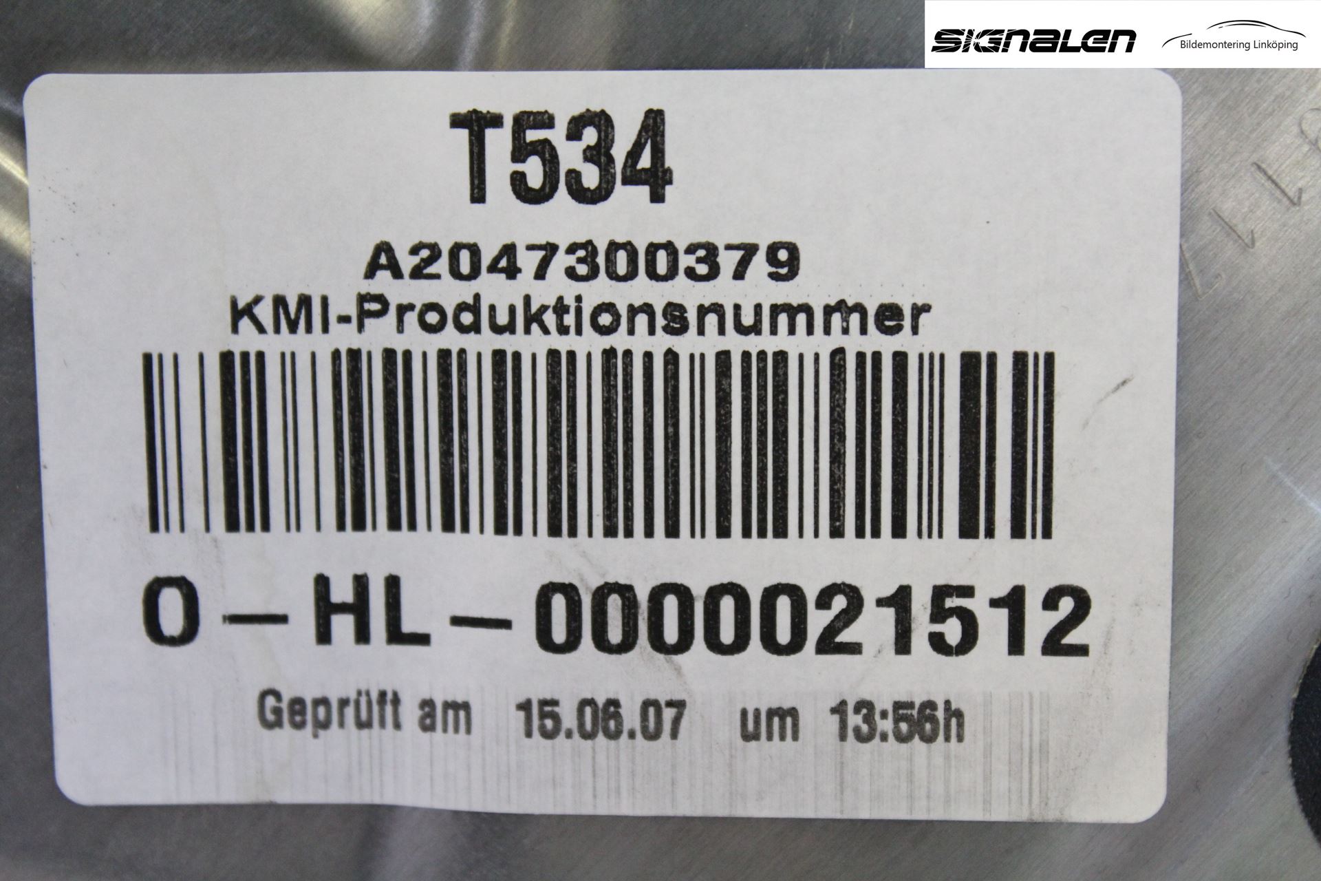 Mercedes-Benz MB C-KLASS (W204) 07-15 Fönsterhissmekanism
