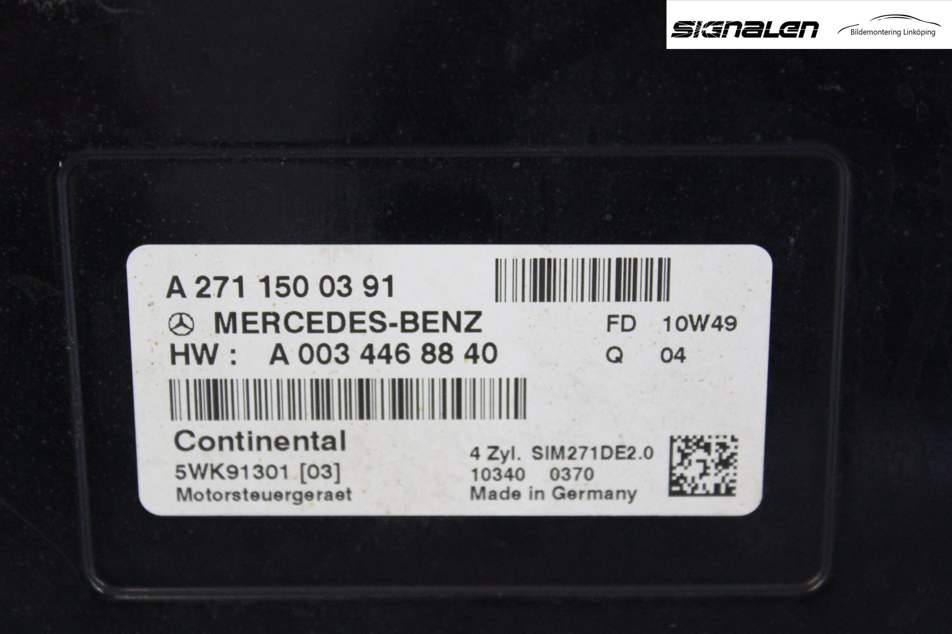 Mercedes-Benz MB C-KLASS (W204) 07-15 Styrenhet Insprut Bensin