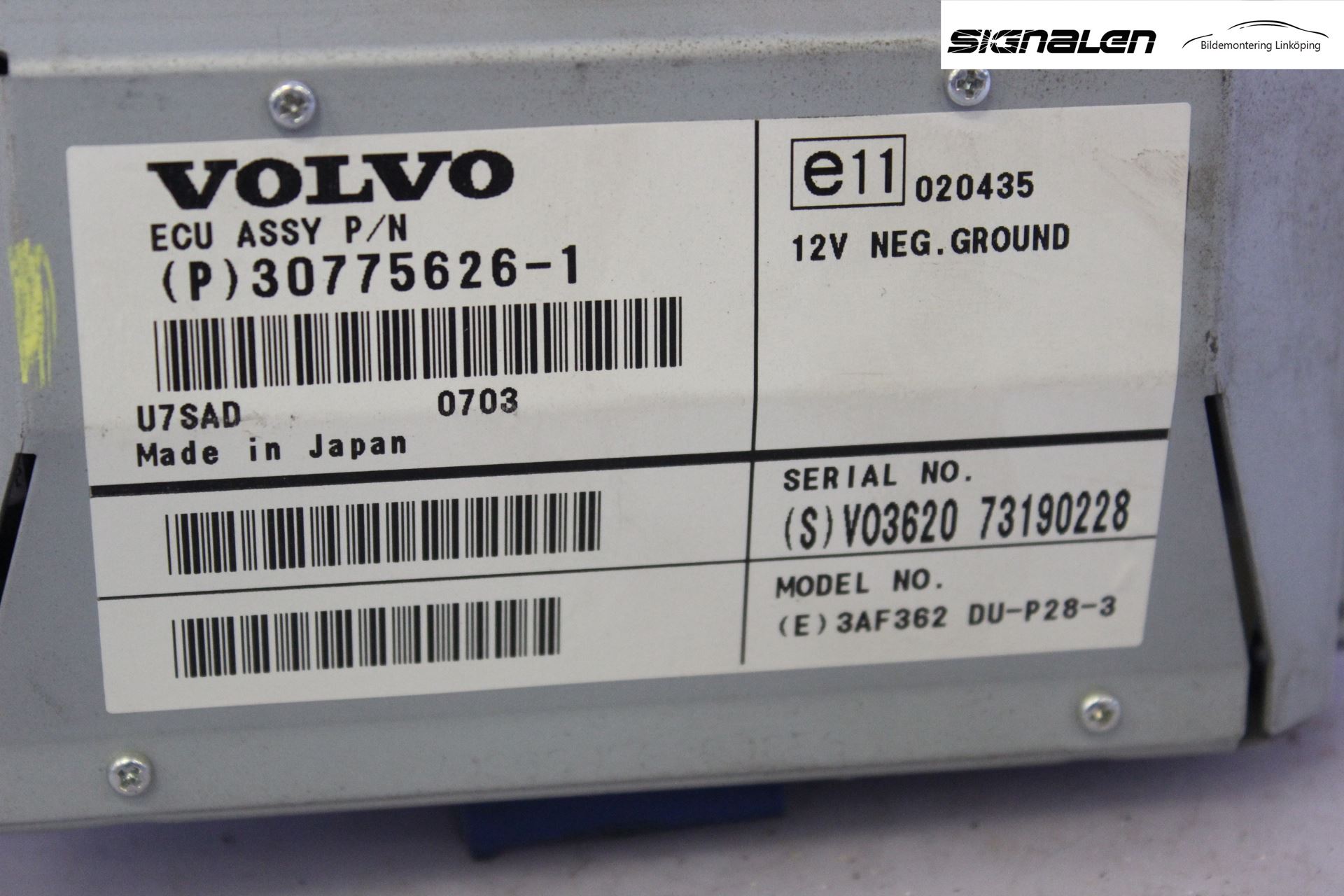 Volvo V70 05-08 Gps Navigator