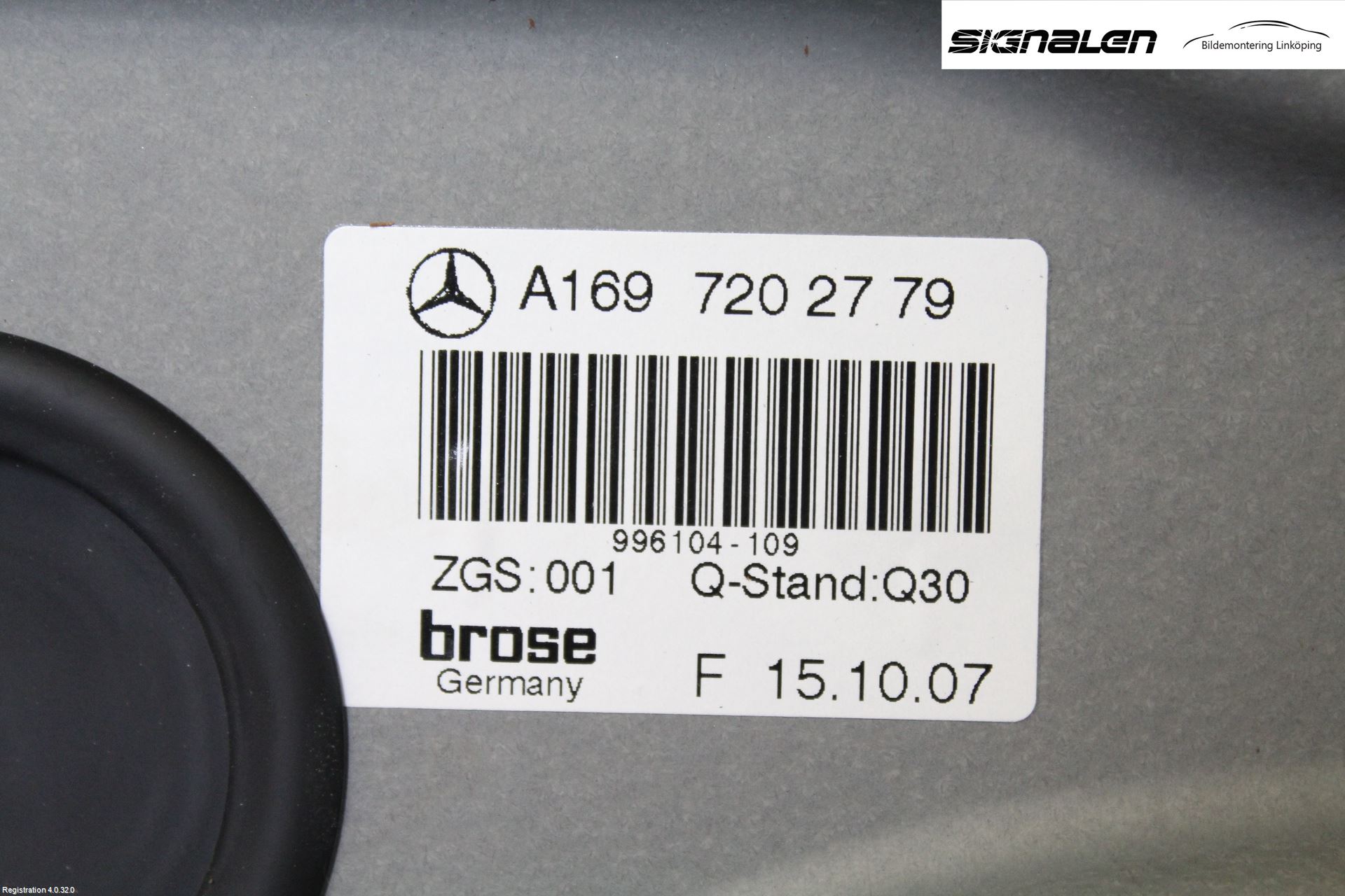 Mercedes-Benz MB B-KLASS (W245) 05-12 Fönsterhissmekanism