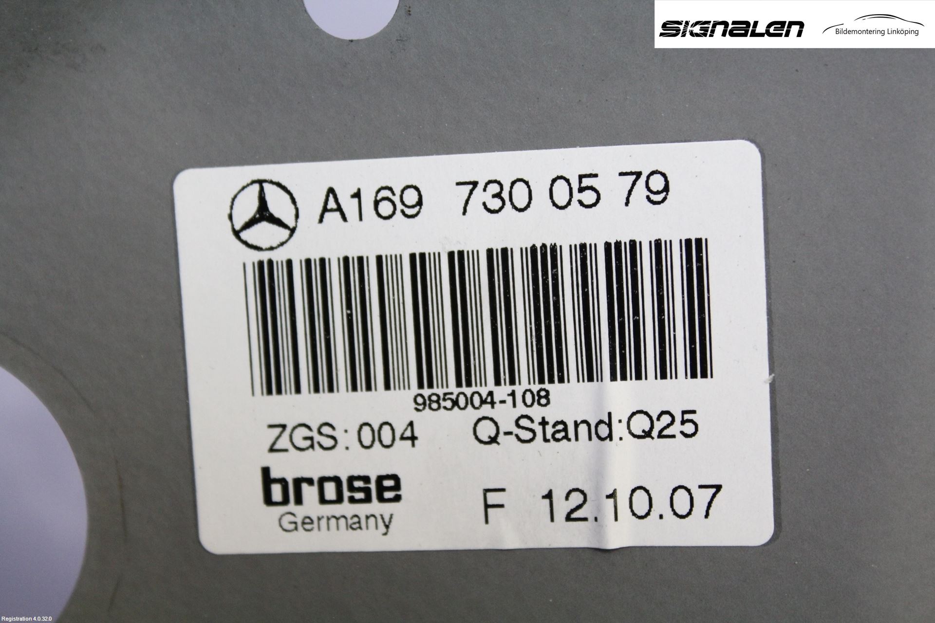 Mercedes-Benz MB B-KLASS (W245) 05-12 Fönsterhissmekanism