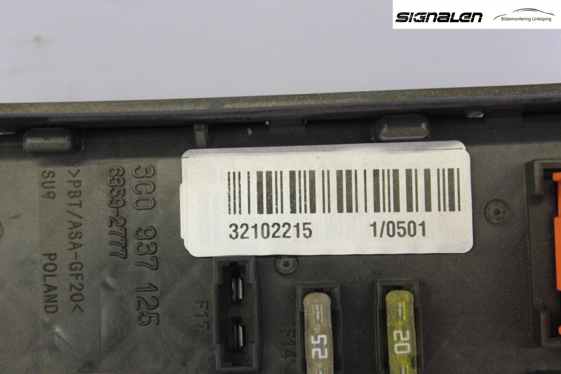 Volkswagen VW PASSAT 05-11 Säkringsdosa-Elcentral