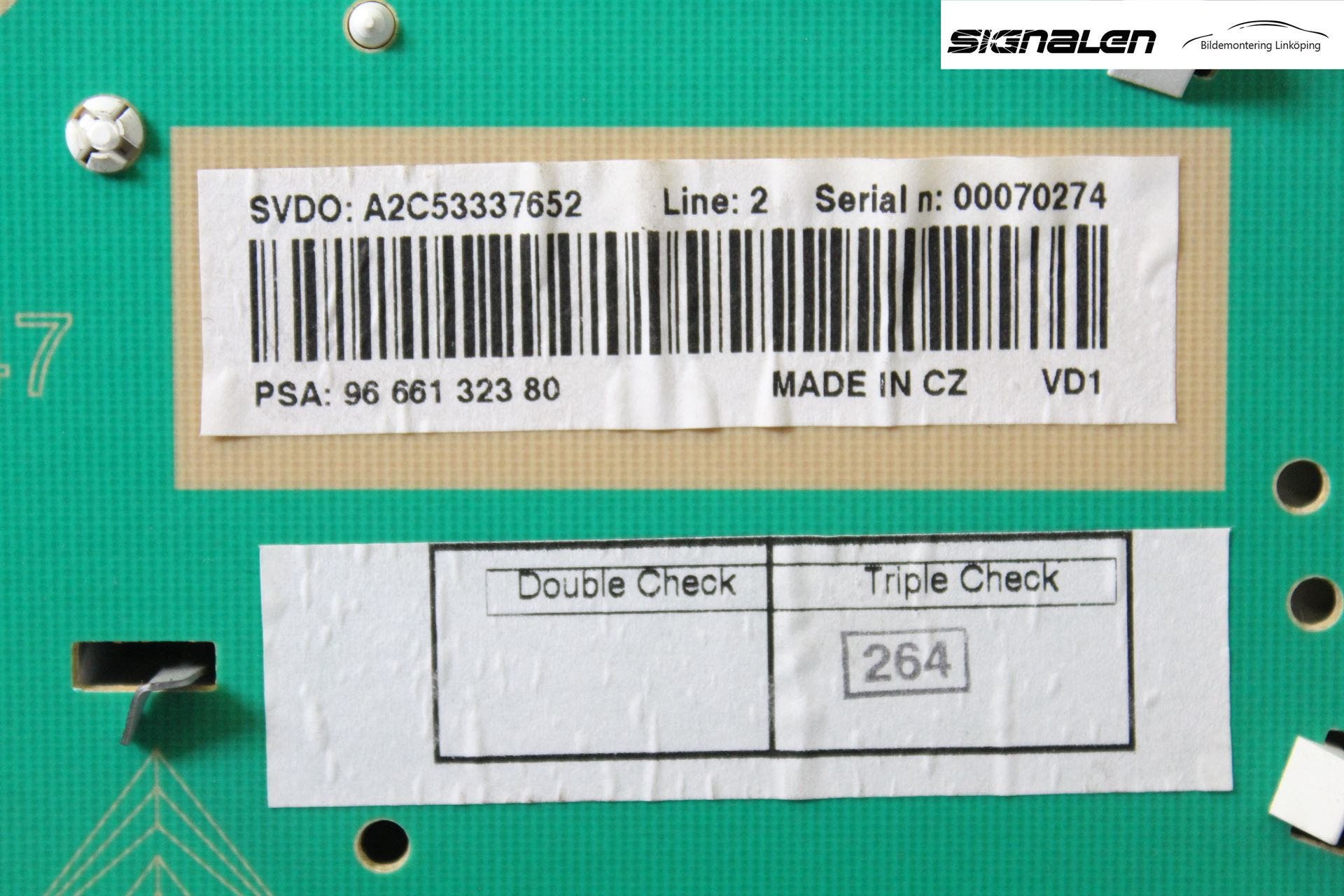 Peugeot 207 Instrument Komb