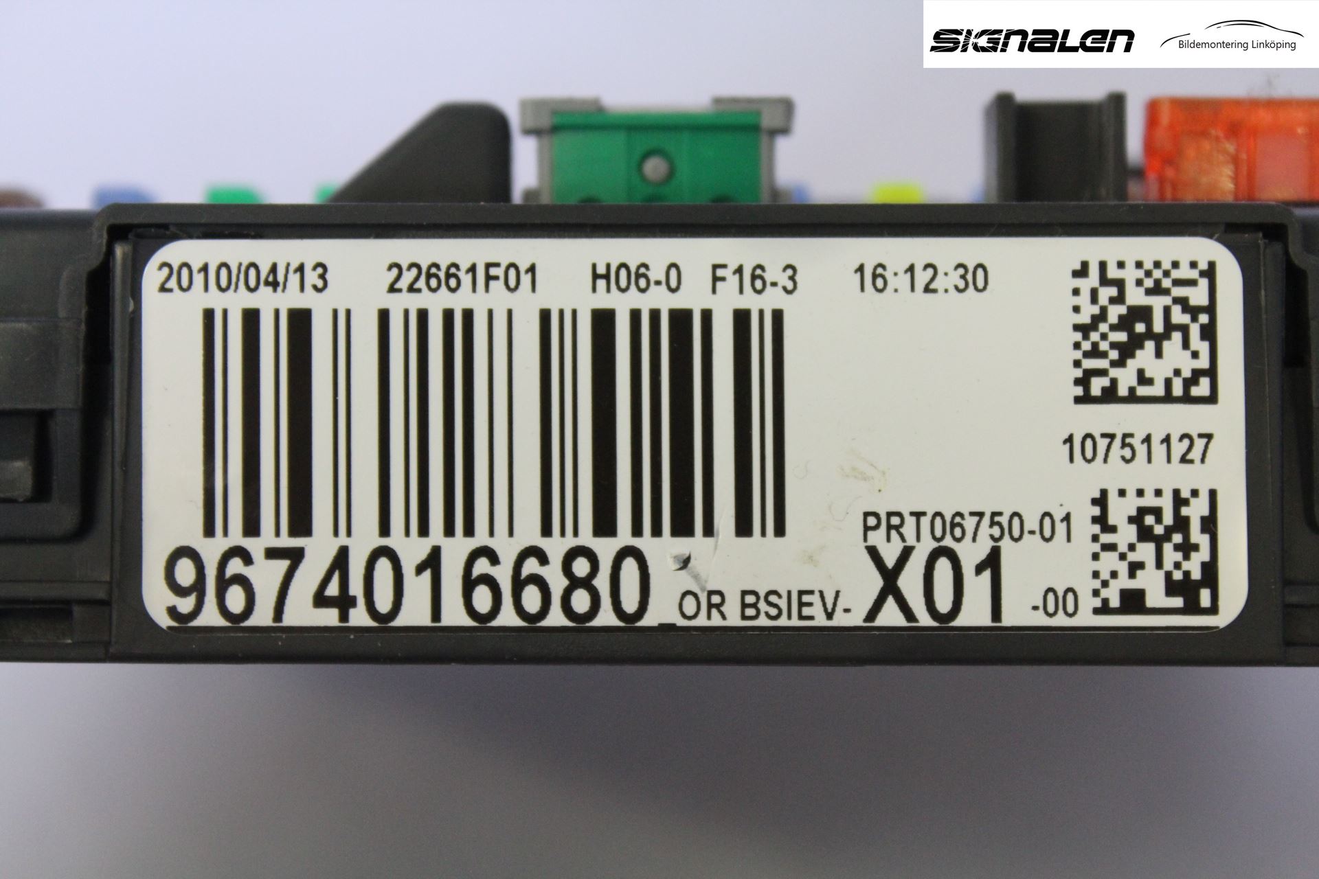 Peugeot 207 Säkringsdosa-Elcentral