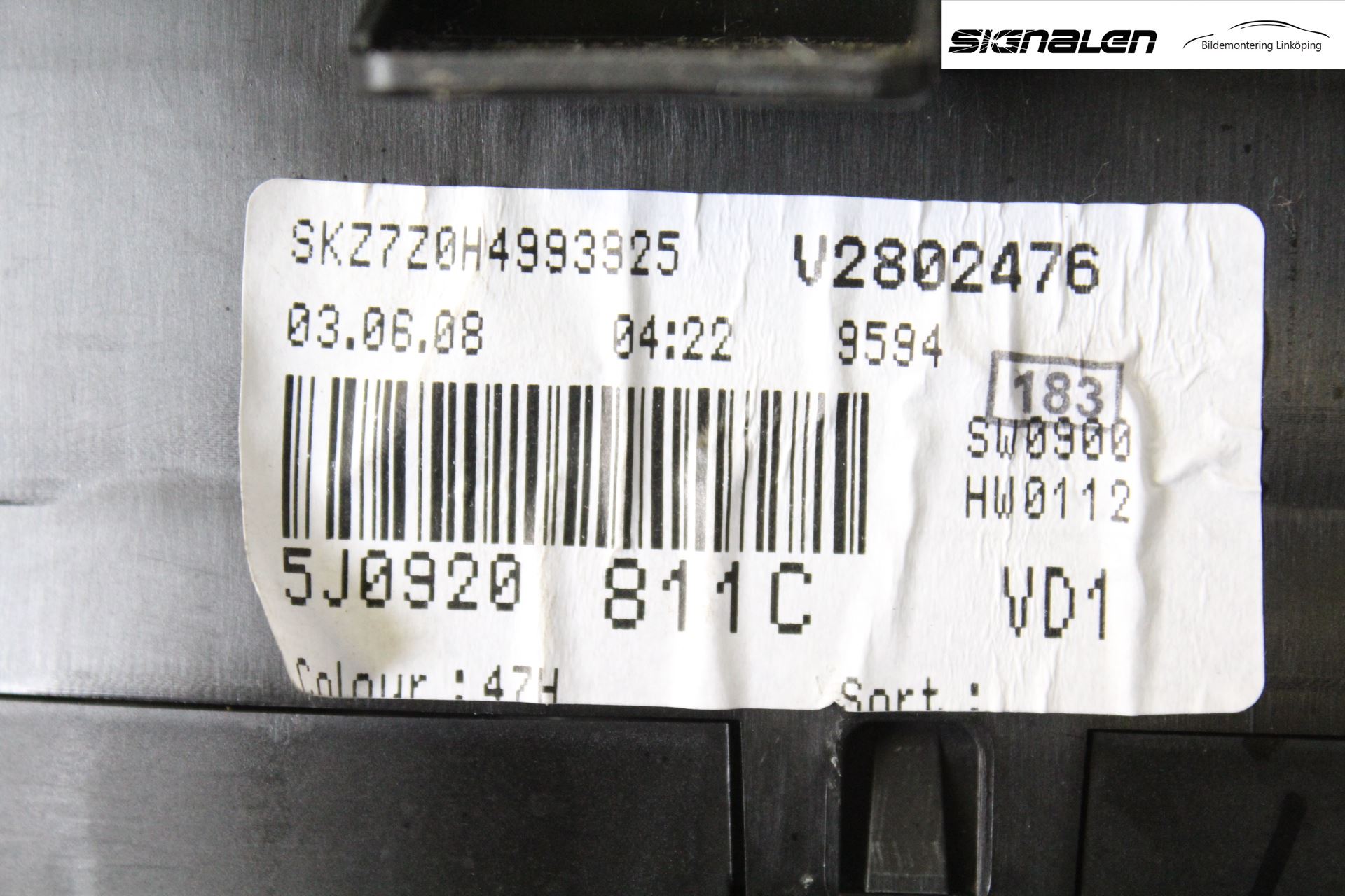 Skoda FABIA 07-14 Instrument Komb