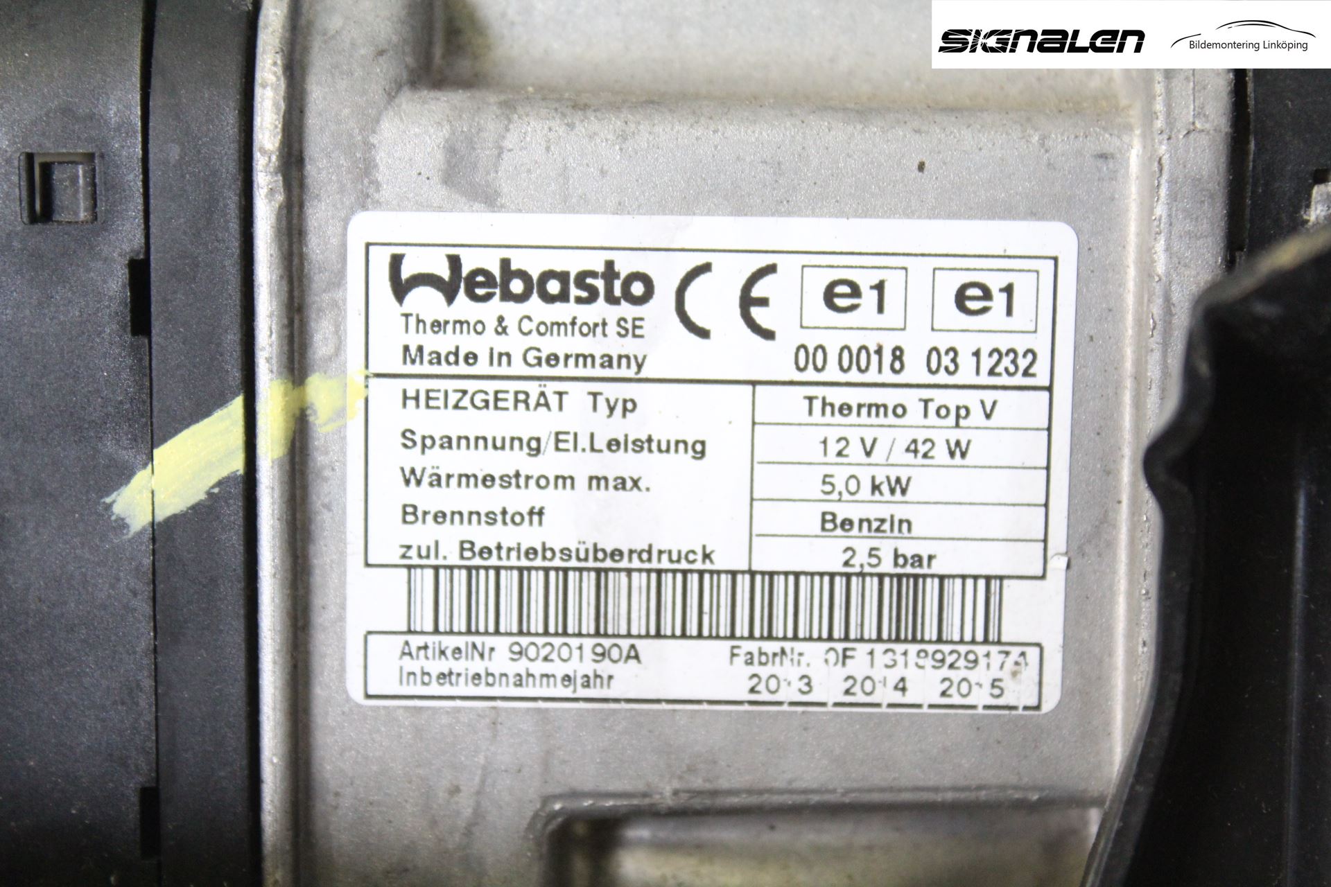 Volkswagen VW CADDY 11-15 Bensinvärmare