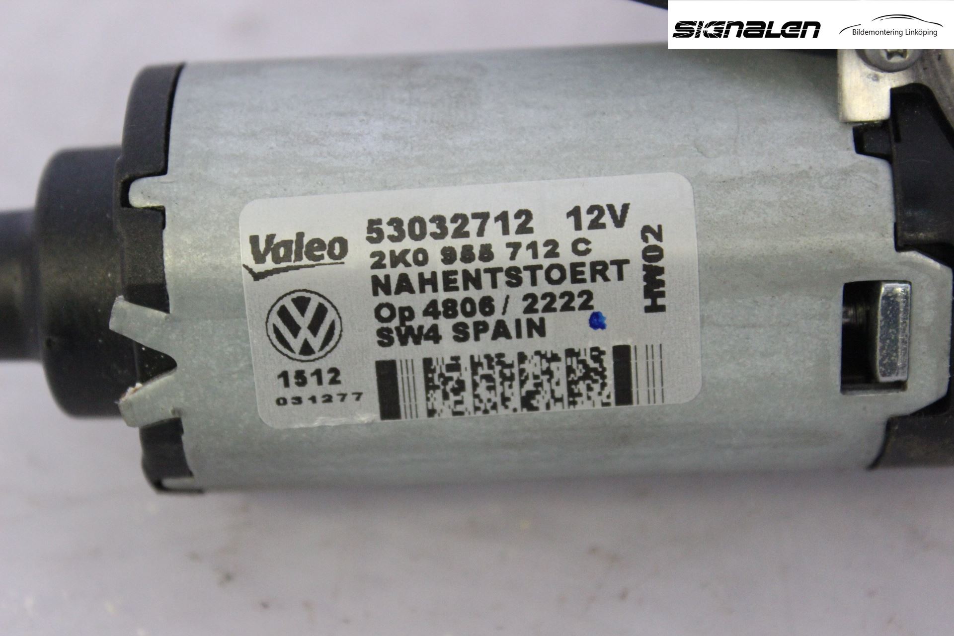 Volkswagen VW CADDY 11-15 Torkarmotor Baklucka