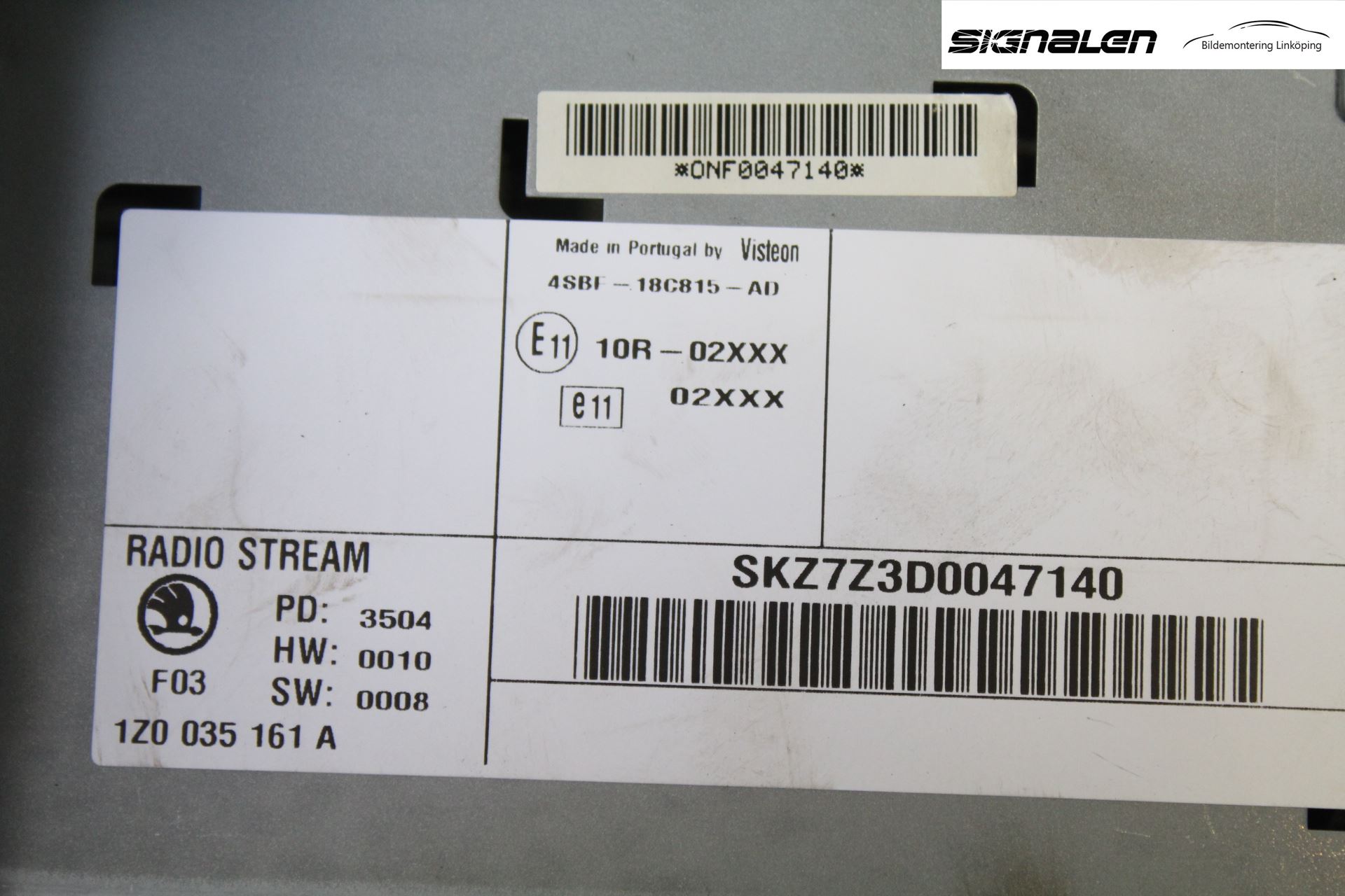 Skoda OCTAVIA (1Z) 05-13 Cd Radio - Multimediapanel