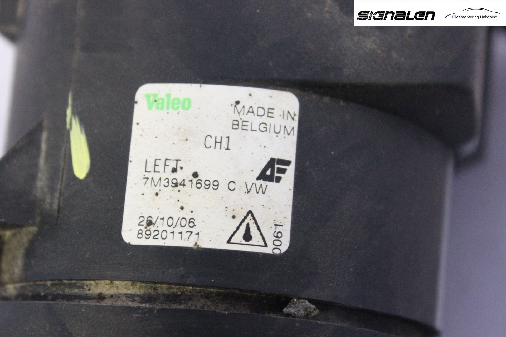 Volkswagen VW SHARAN      01-10 Dimljus-Varselljus Fram