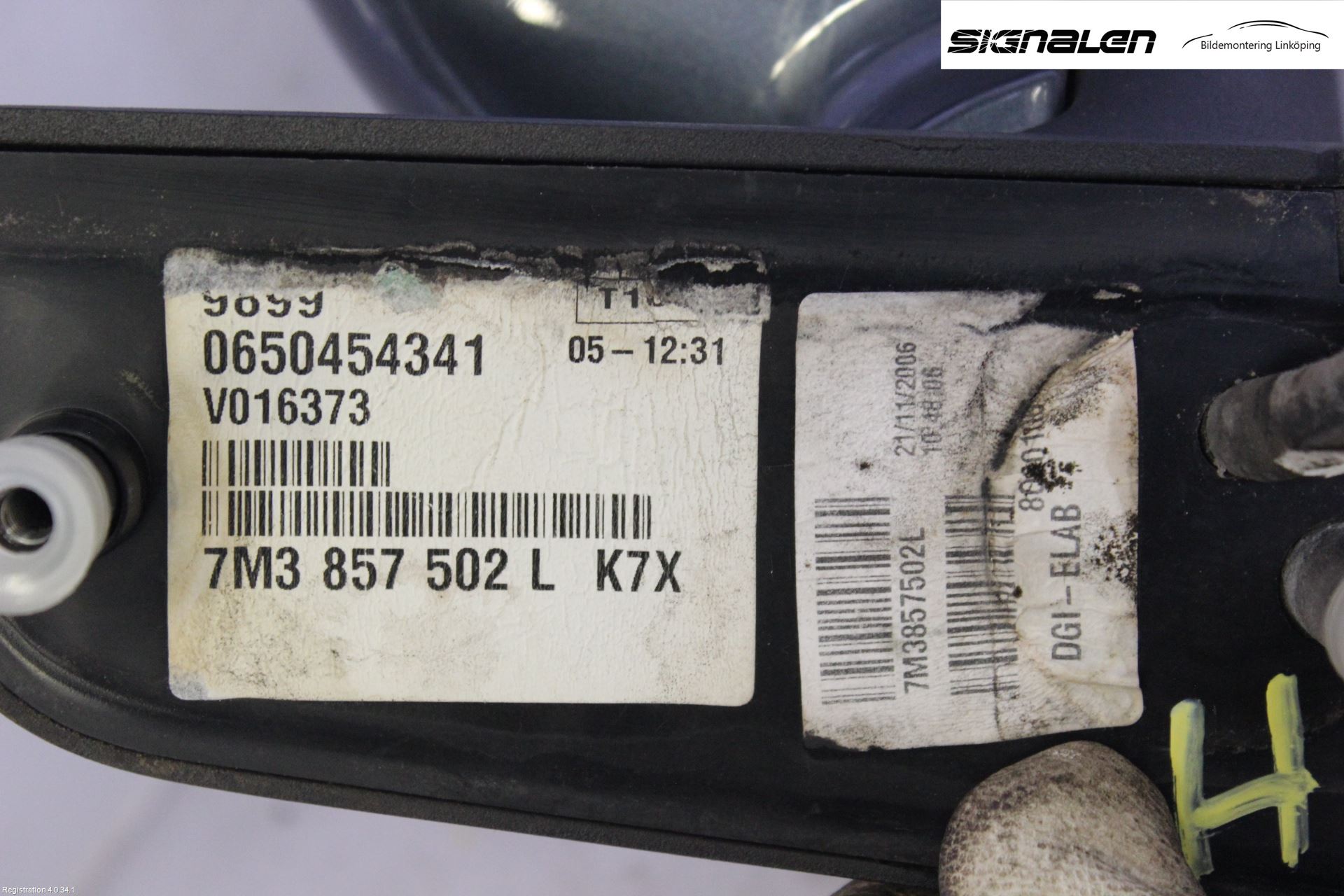 Volkswagen VW SHARAN      01-10 Spegel Yttre El Hö