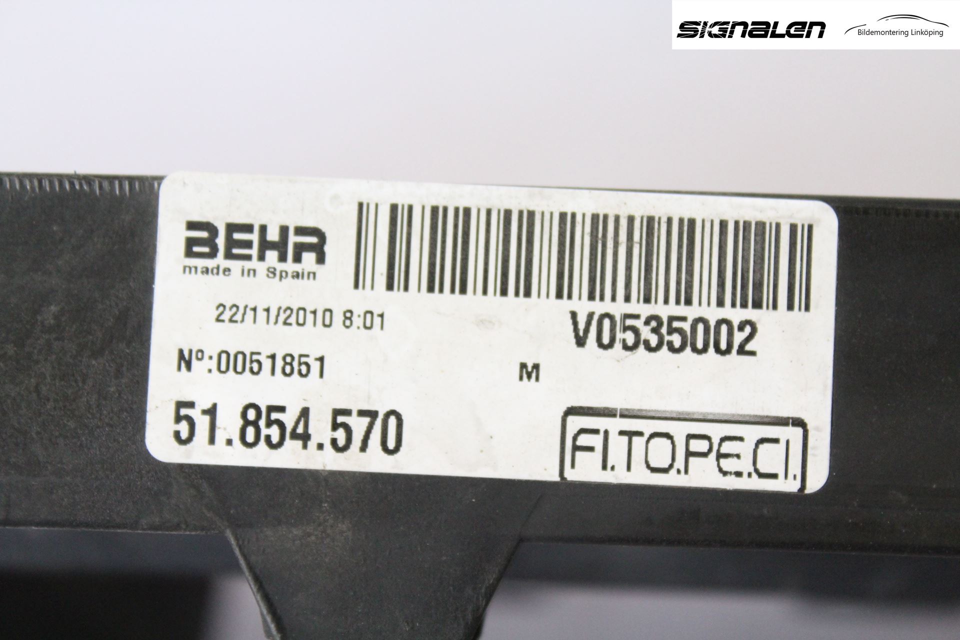 Peugeot BIPPER Kylfläkt El