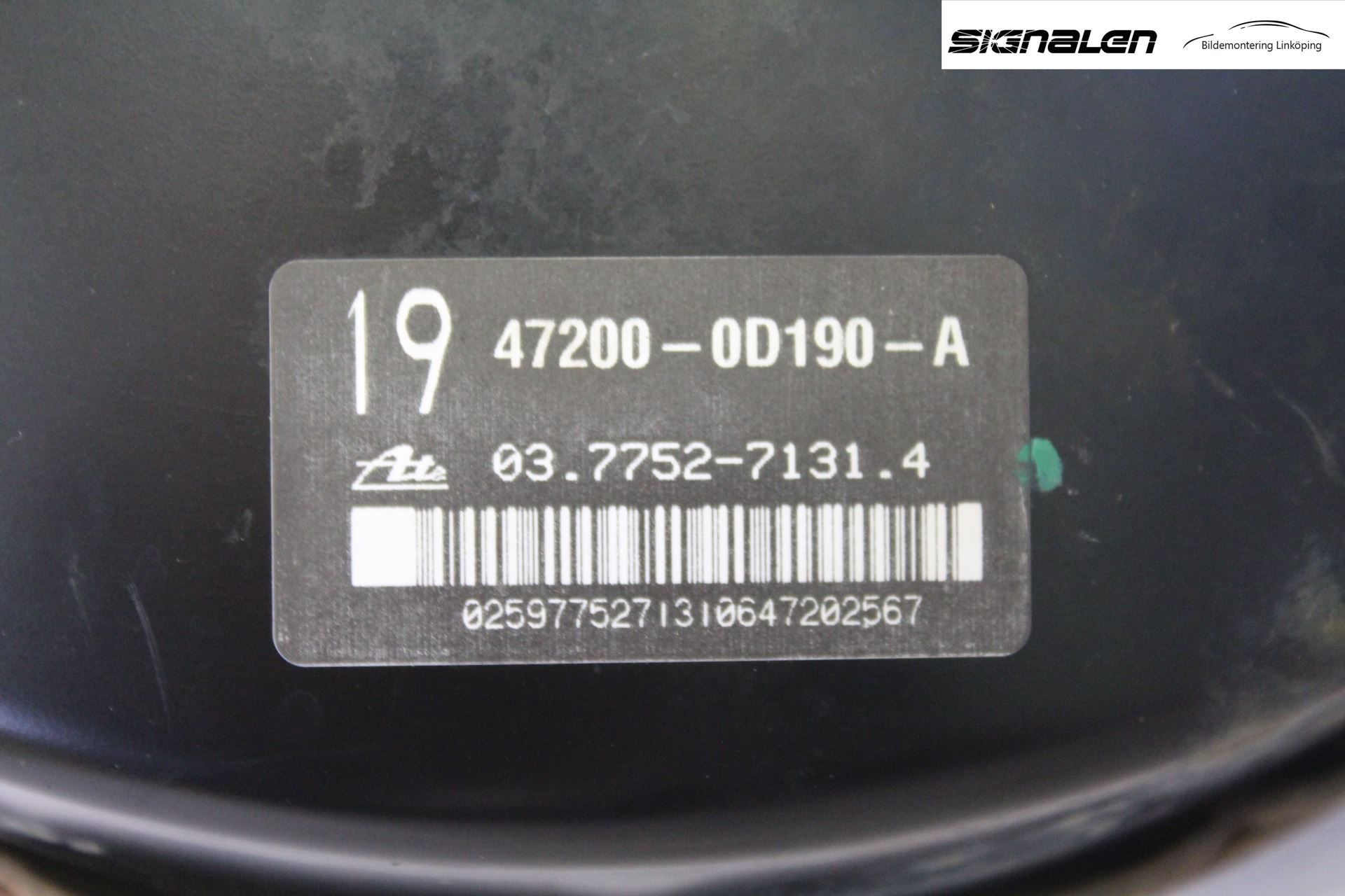 Toyota YARIS XP90 06-11 Bromsservo