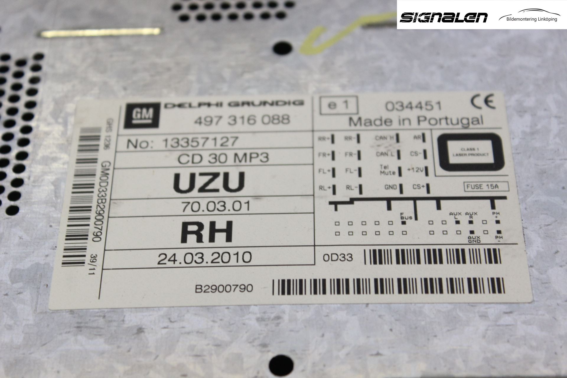 Opel CORSA D 07-14 Cd Radio - Multimediapanel