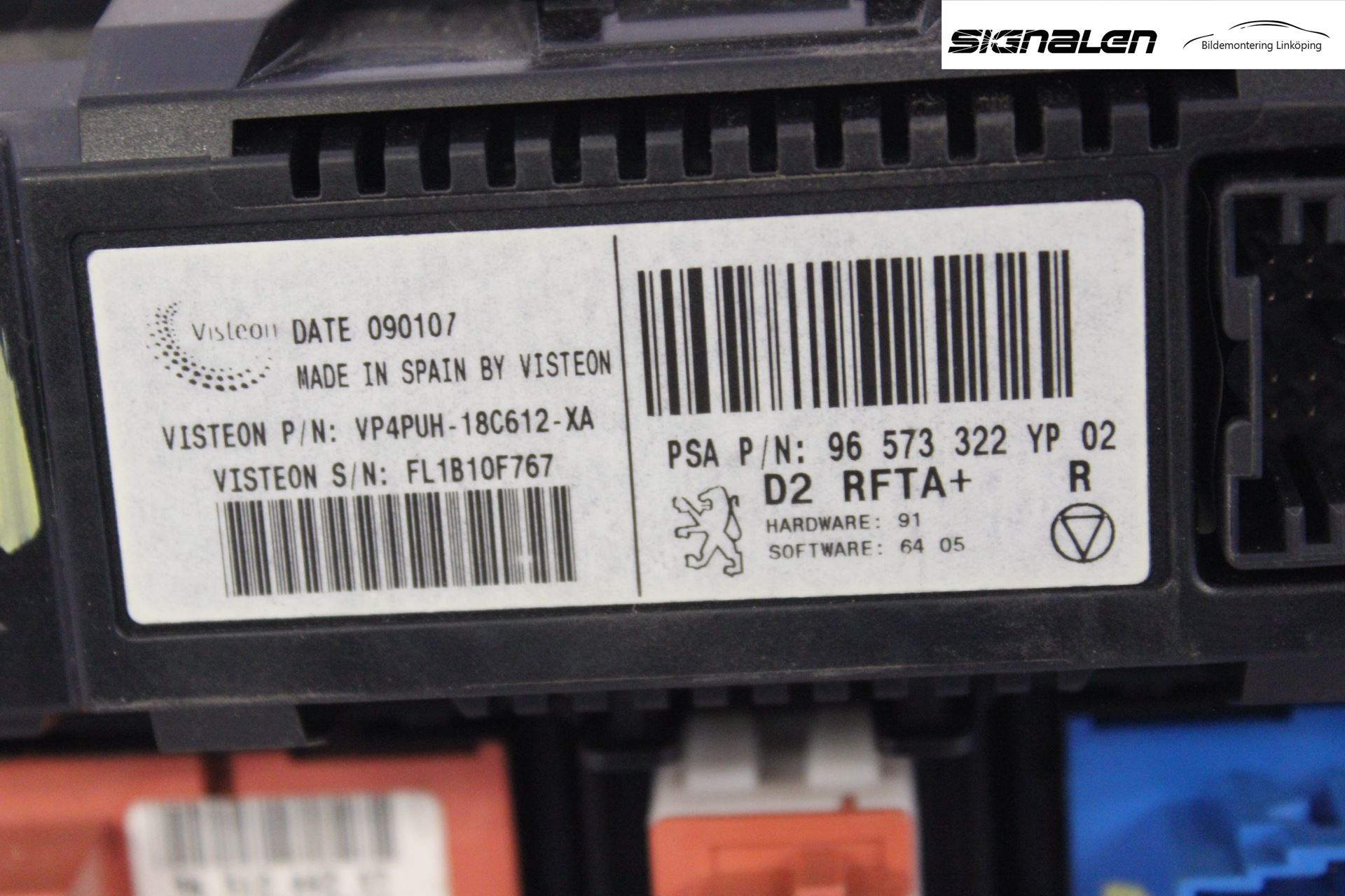 Peugeot 407 Ac Styrenhet Ac Manöveren