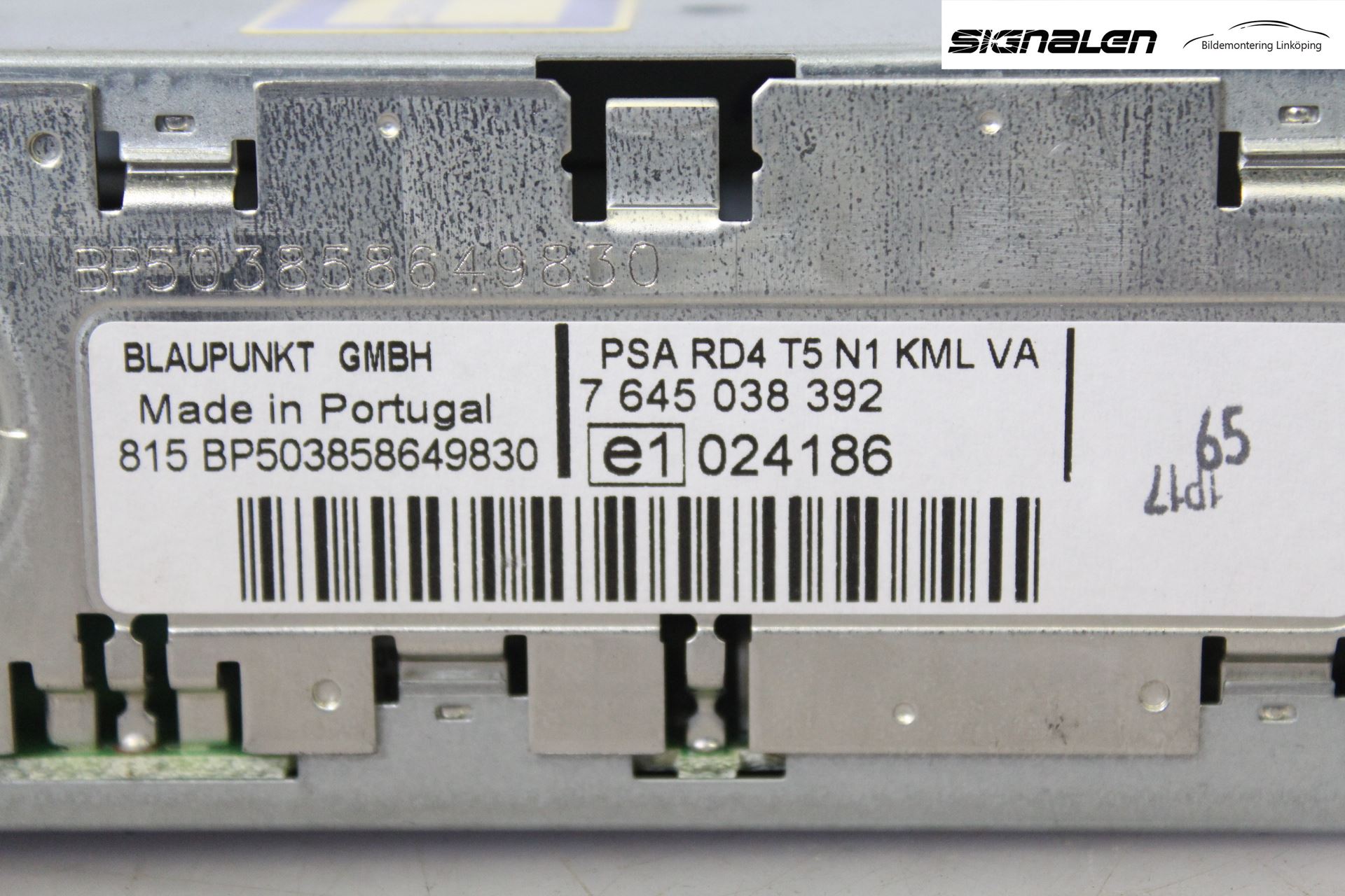 Peugeot 307     05-08 Cd Radio - Multimediapanel