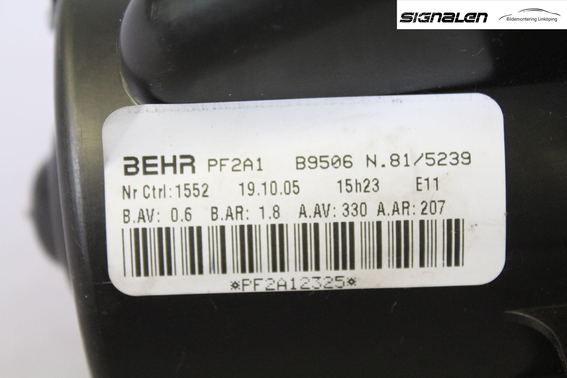 Peugeot 307     05-08 Värmefläkt