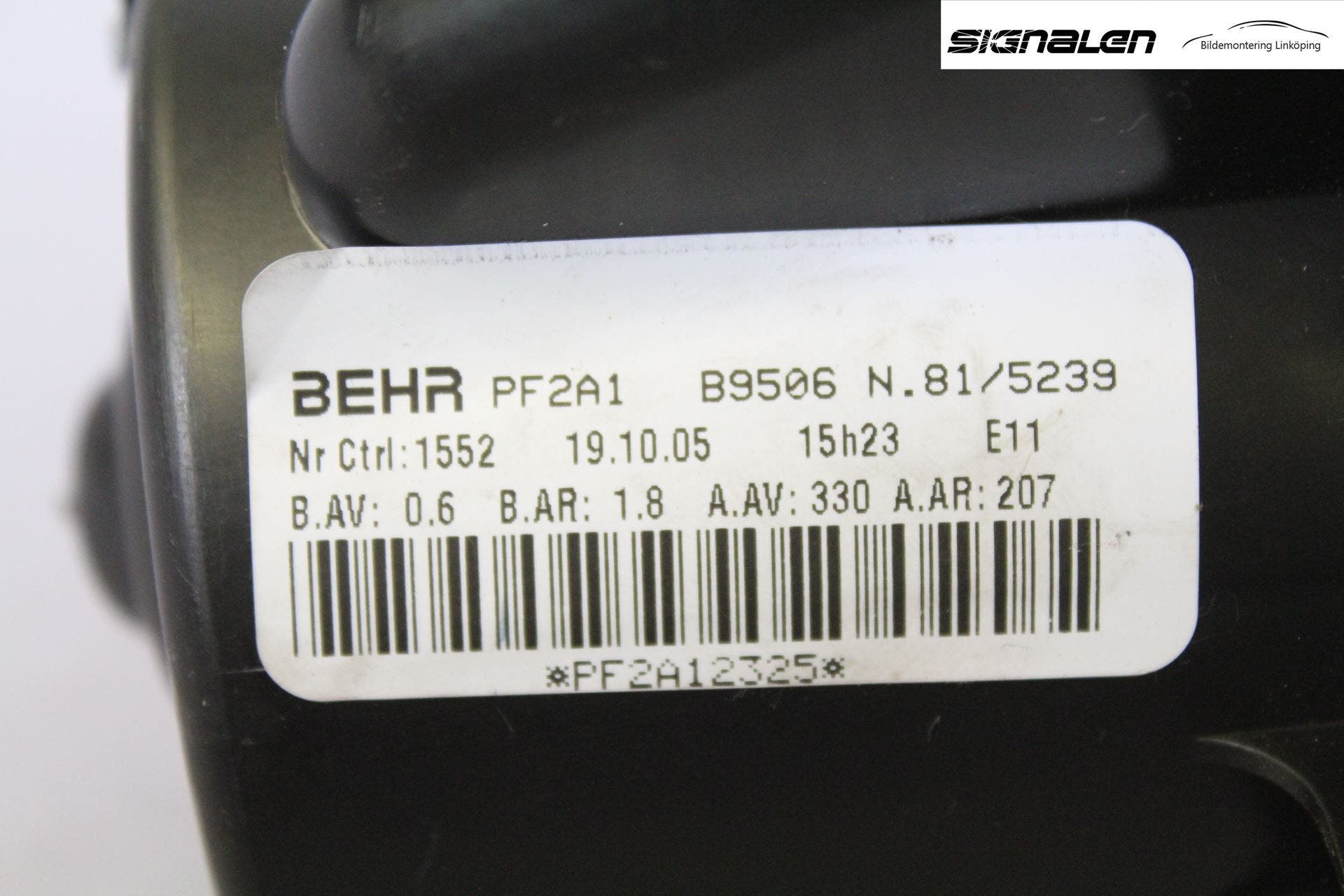 Peugeot 307 05-08 Värmefläkt