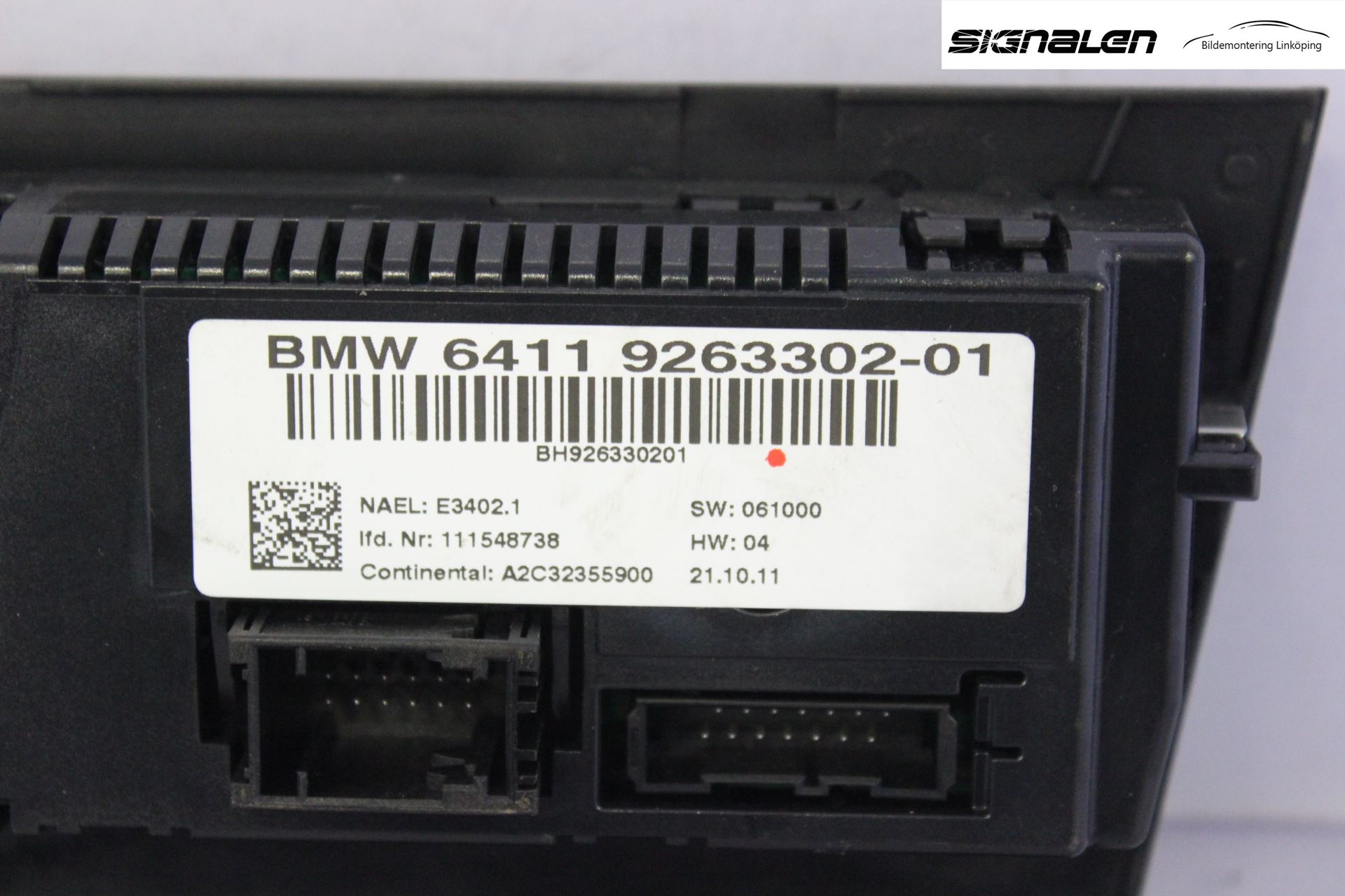 BMW 3 E90/91 SED/TOU 05-12 Ac Styrenhet Ac Manöveren