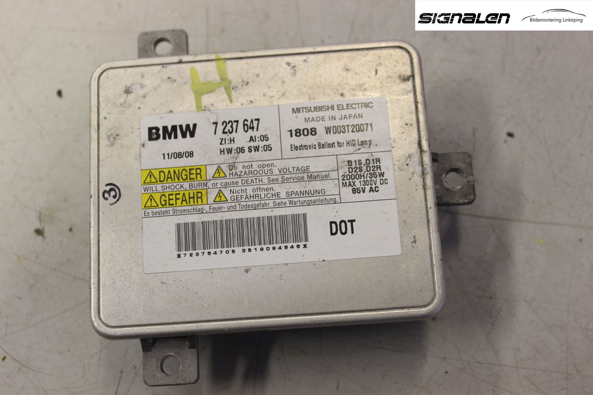 BMW 3 E90/91 SED/TOU 05-12 Styrenhet Strålkastare