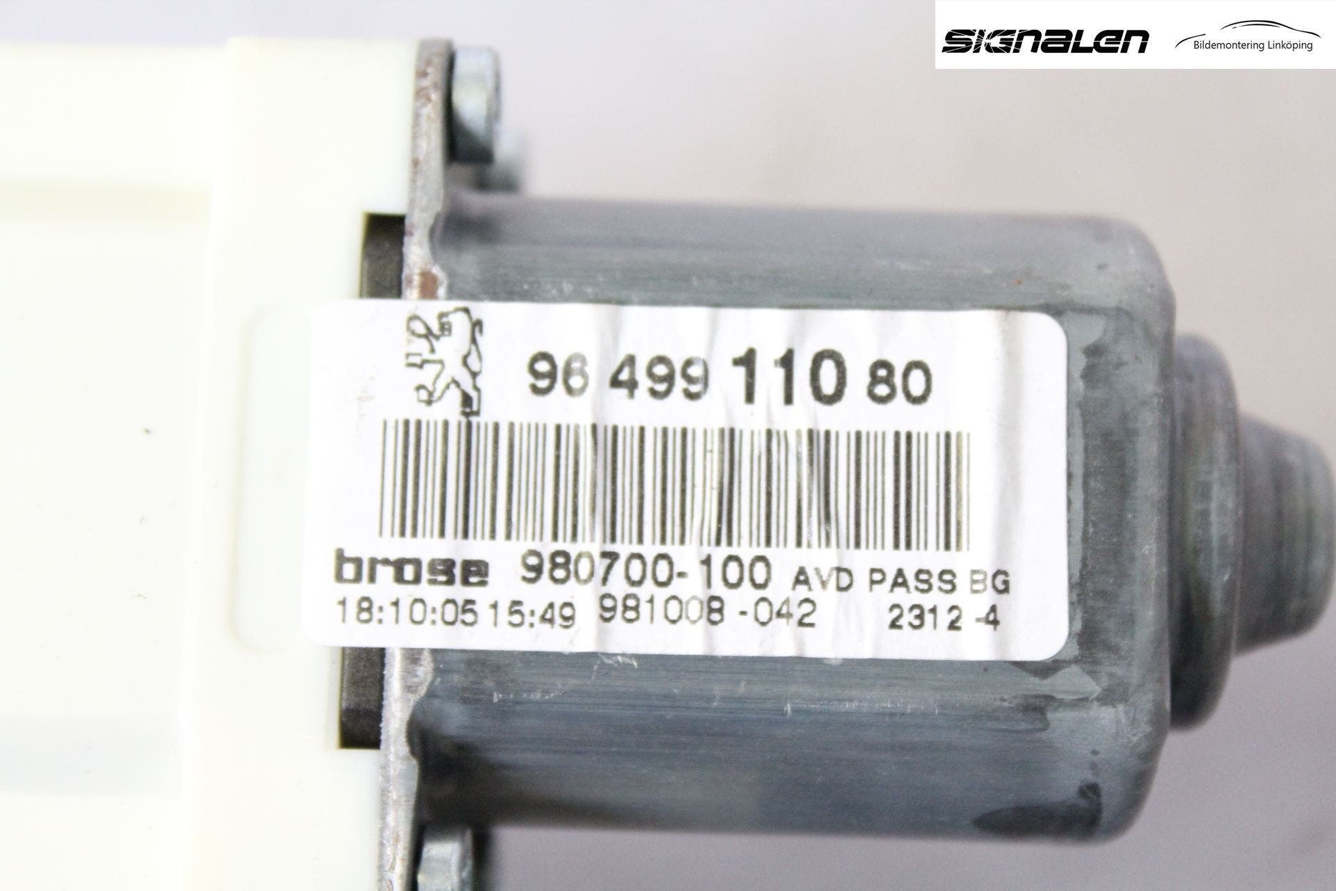 Peugeot 307 05-08 Fönsterhissmotor