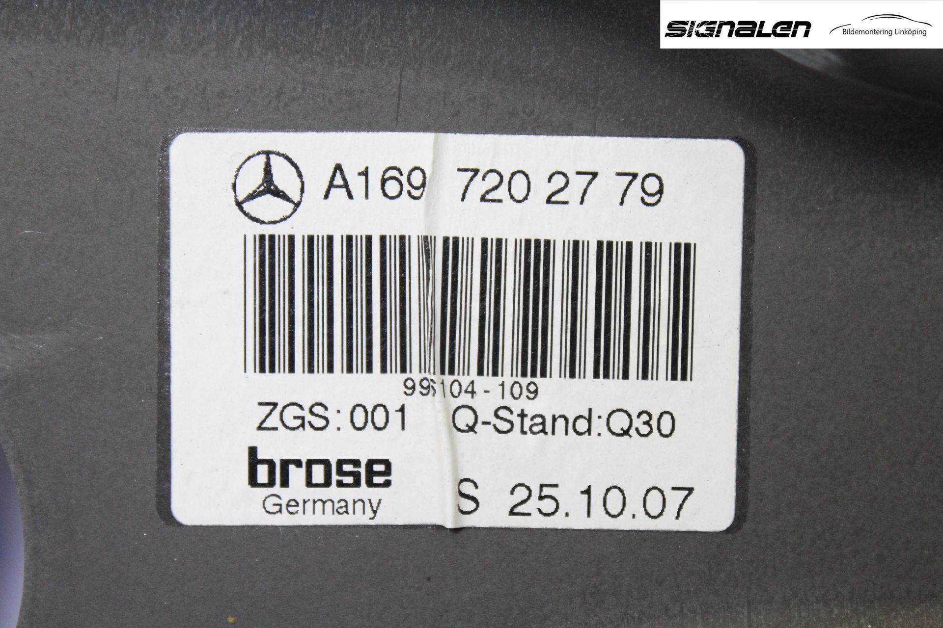 Mercedes-Benz MB B-KLASS (W245) 05-12 Fönsterhissmekanism