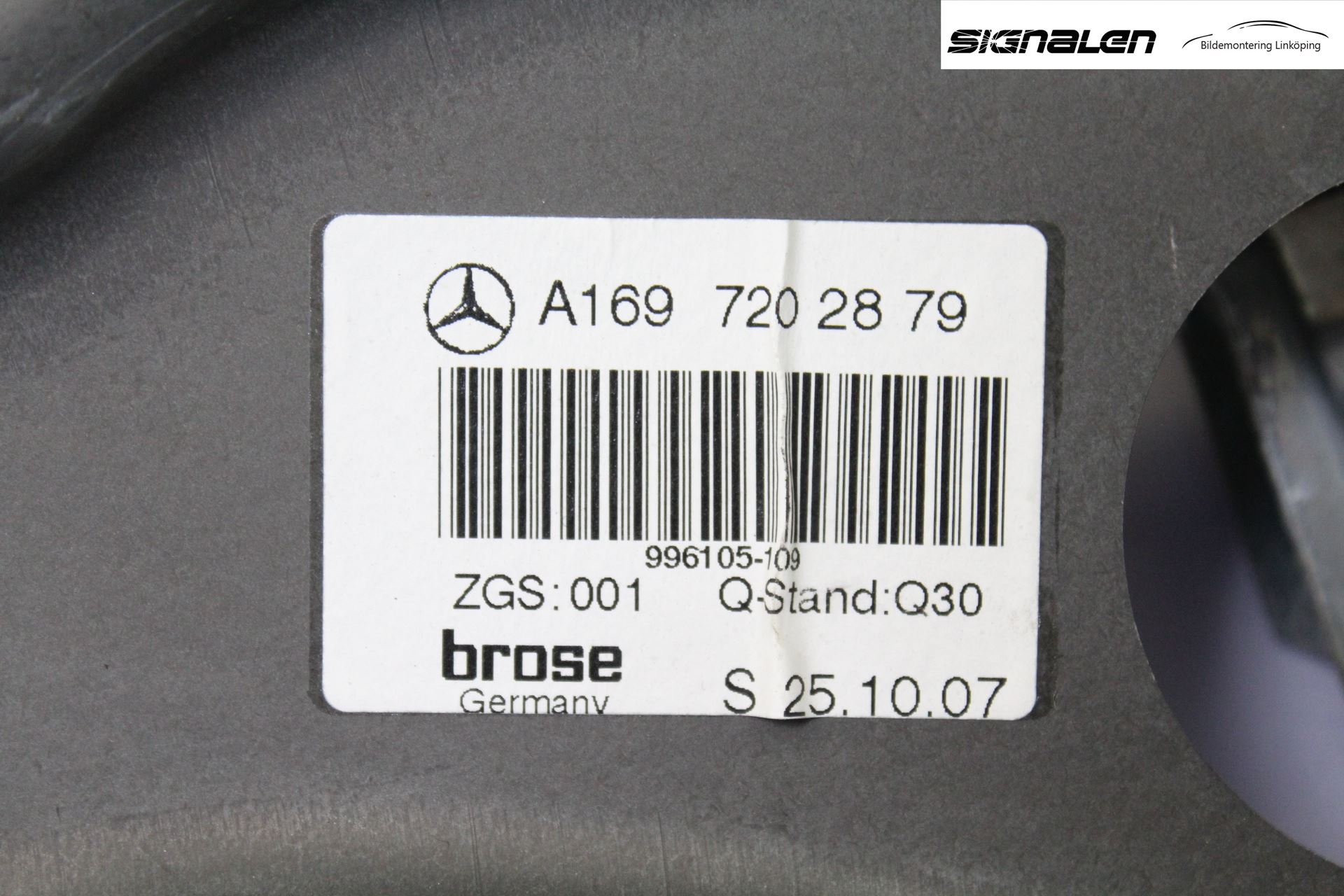 Mercedes-Benz MB B-KLASS (W245) 05-12 Fönsterhissmekanism