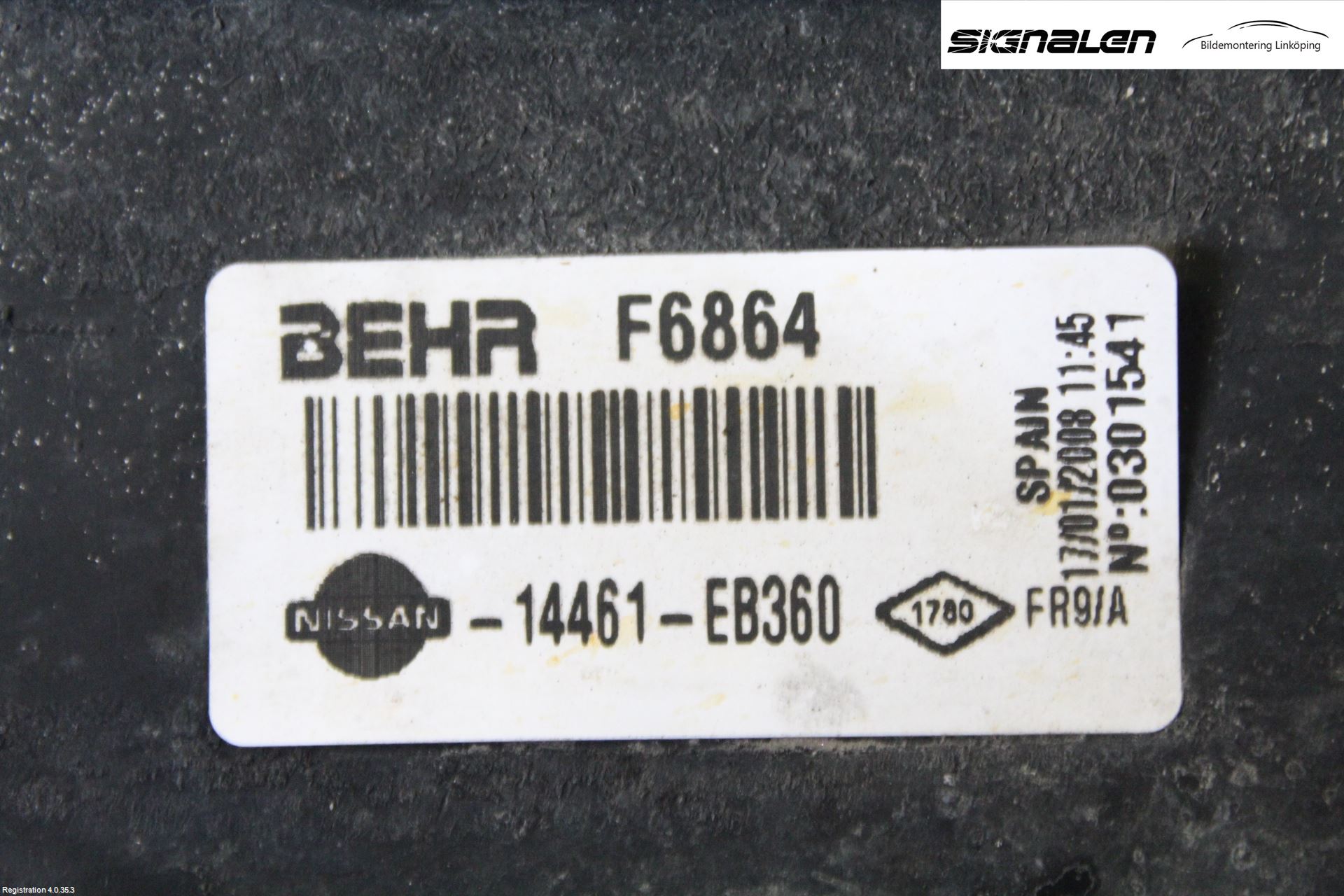 Nissan NAVARA 05-16 Laddluft-Intercooler Kyl