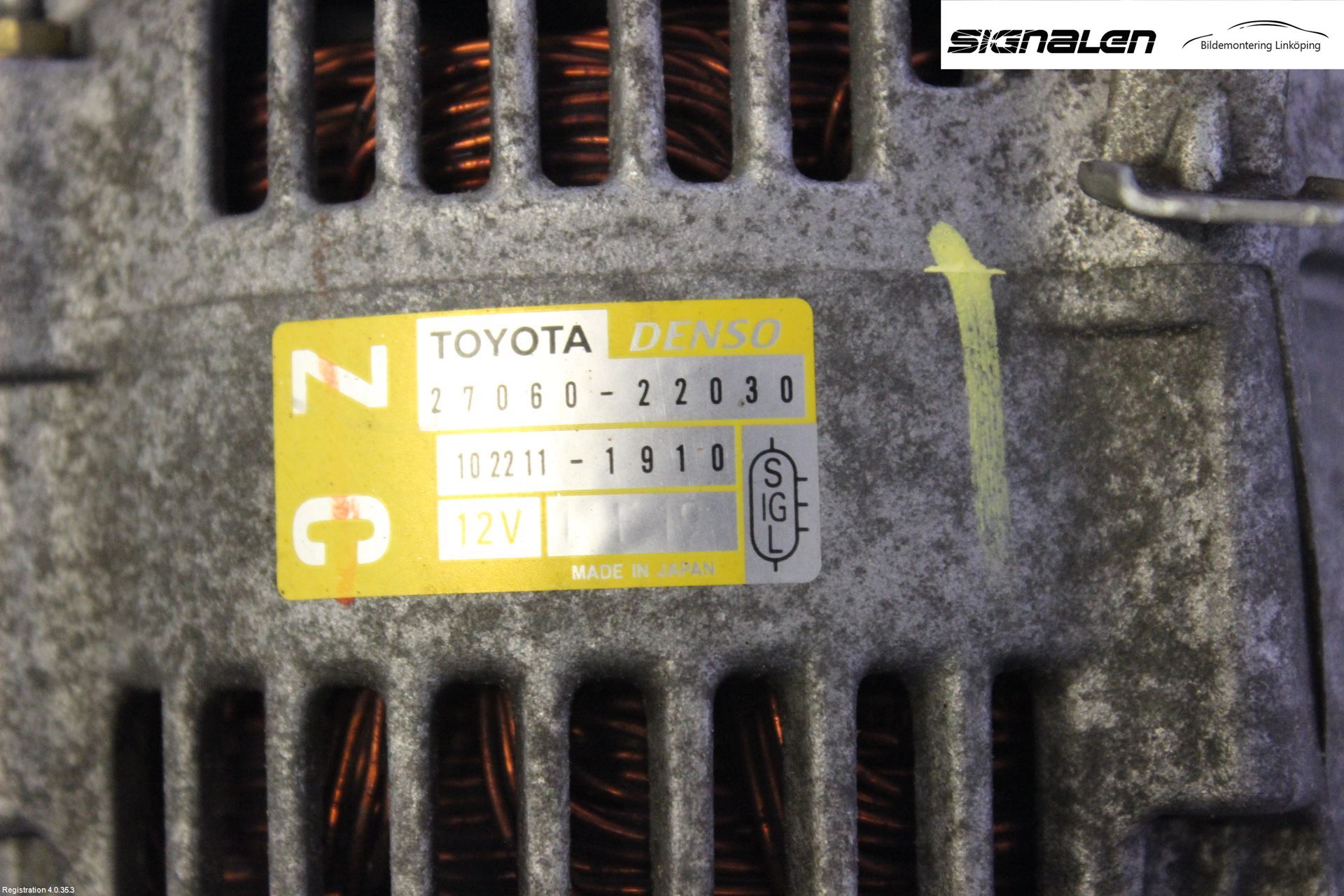 Toyota COROLLA 02-07 Generator