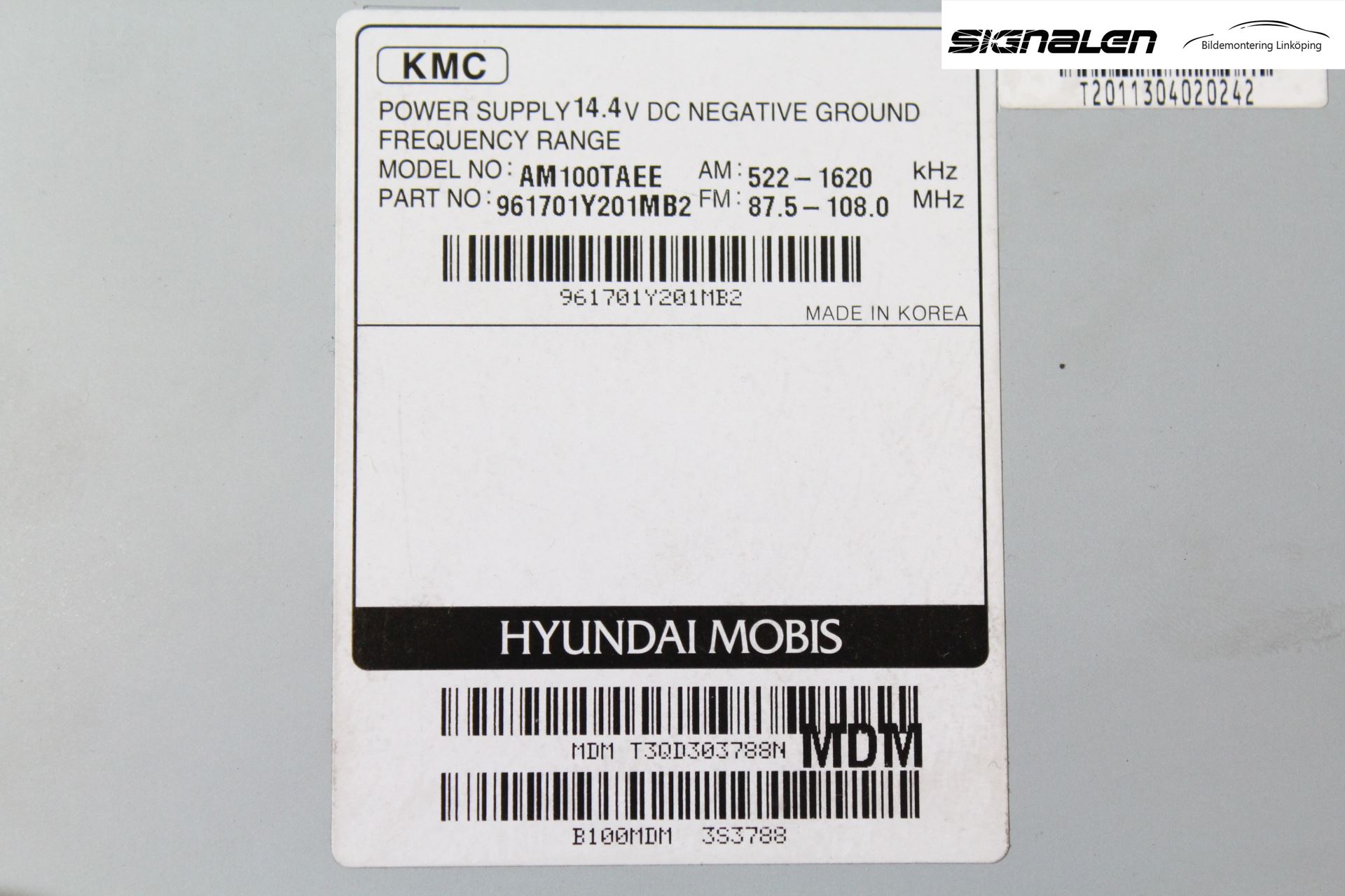 Kia PICANTO 12-17 Cd Radio - Multimediapanel