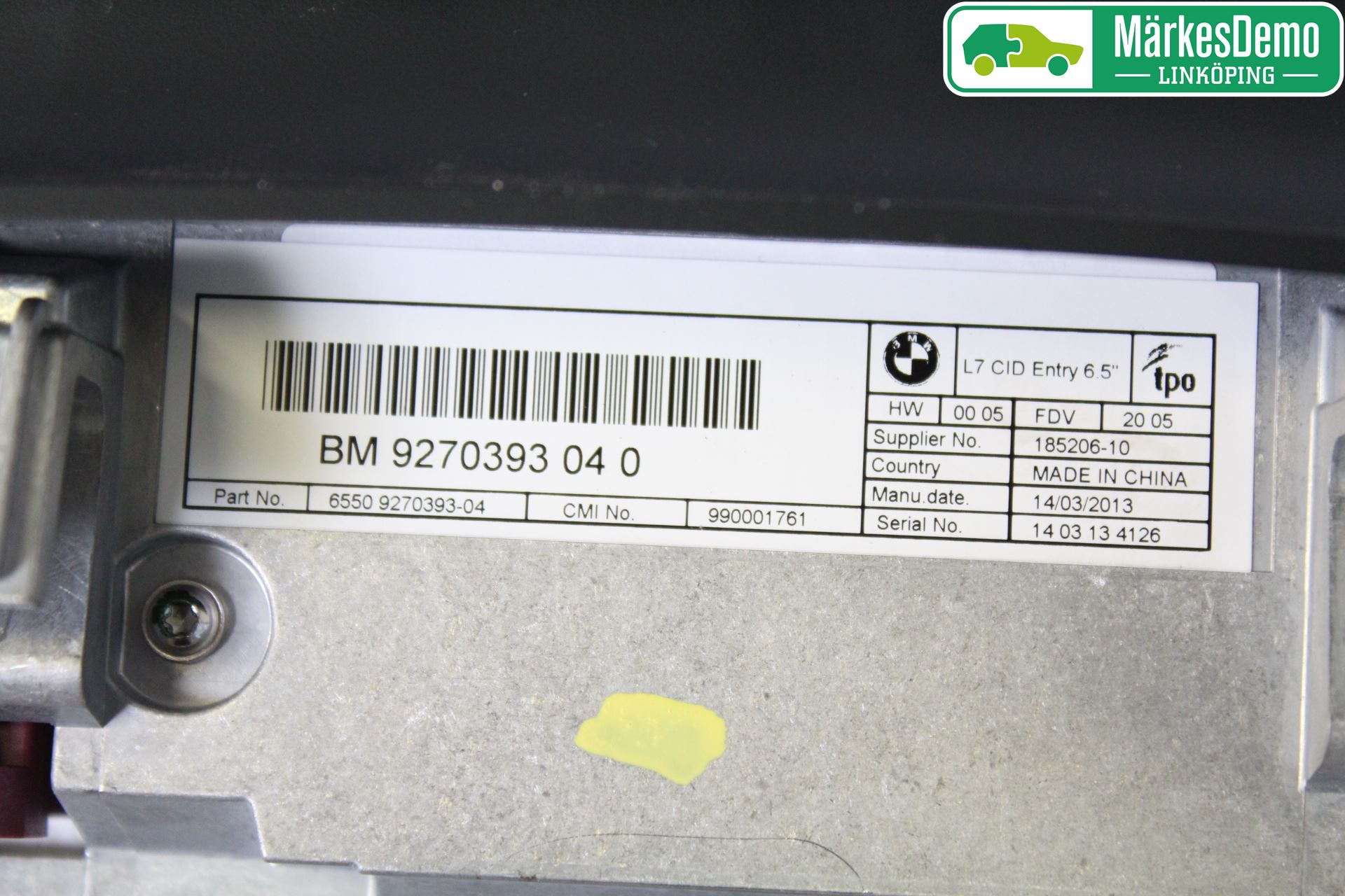 BMW 3 GT F34 13-19 Färddator