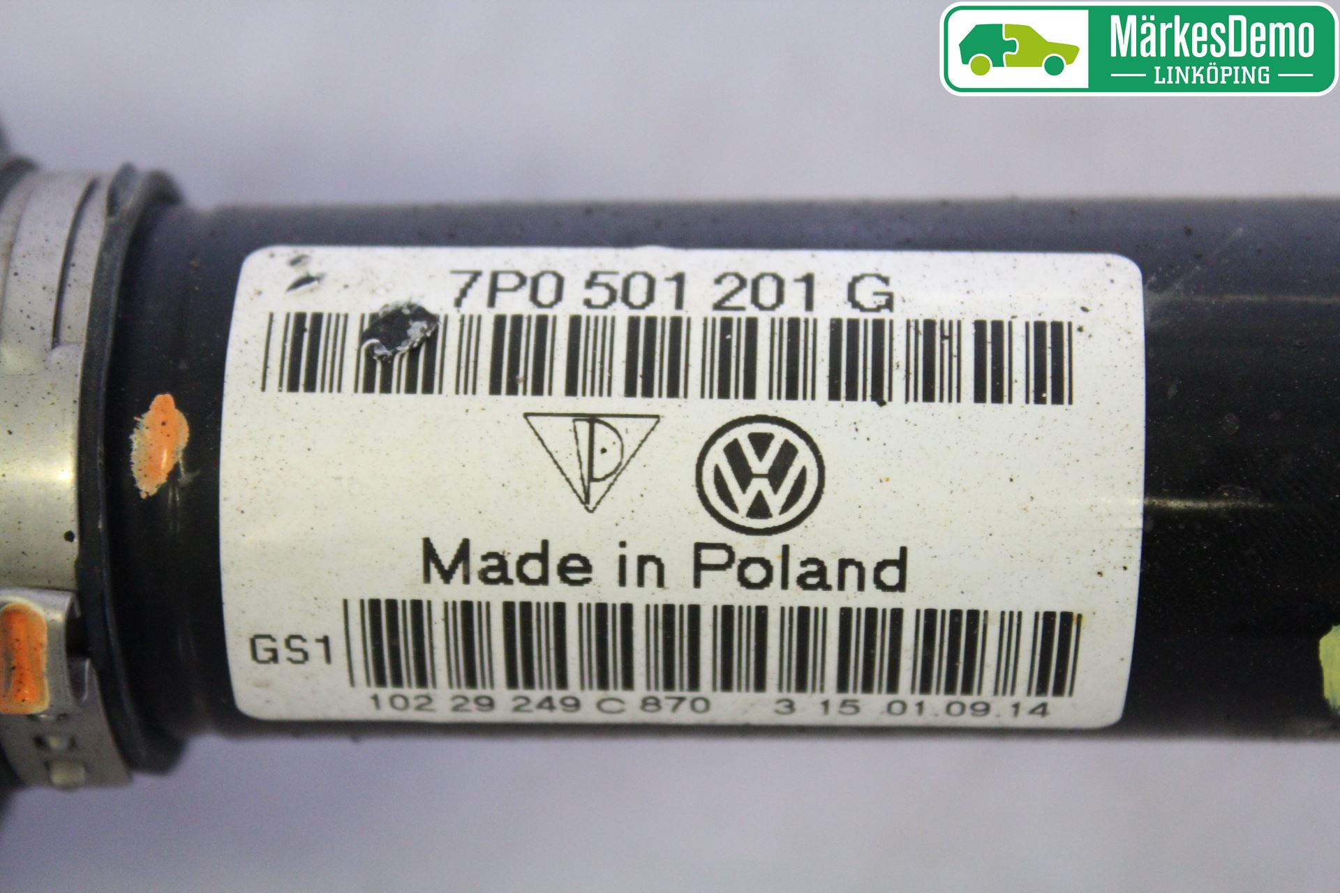 Volkswagen VW TOUAREG 7P 11-18 Drivaxel Bak Höger