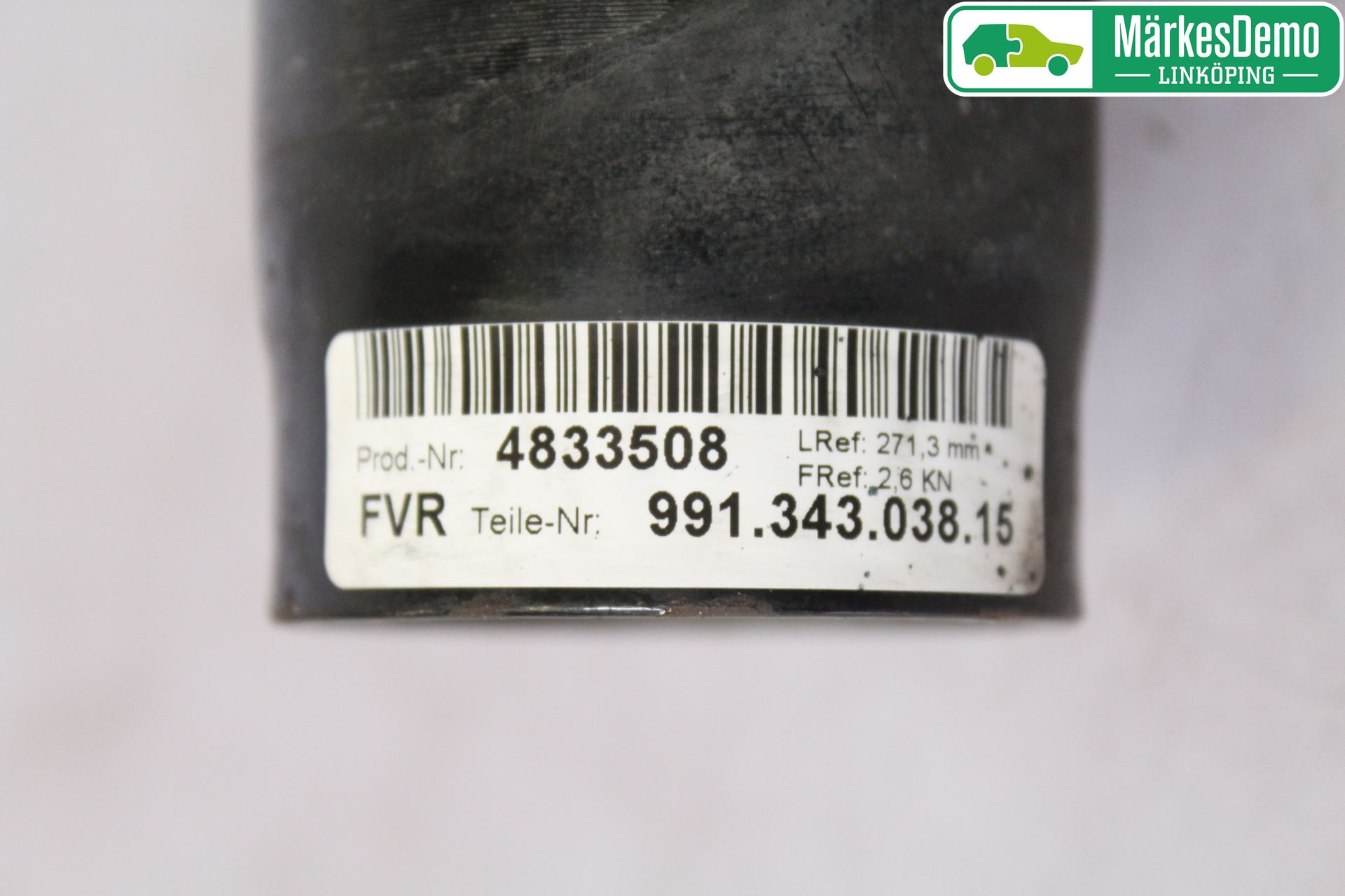 Porsche 911 64- Fjäderben Fram Höger