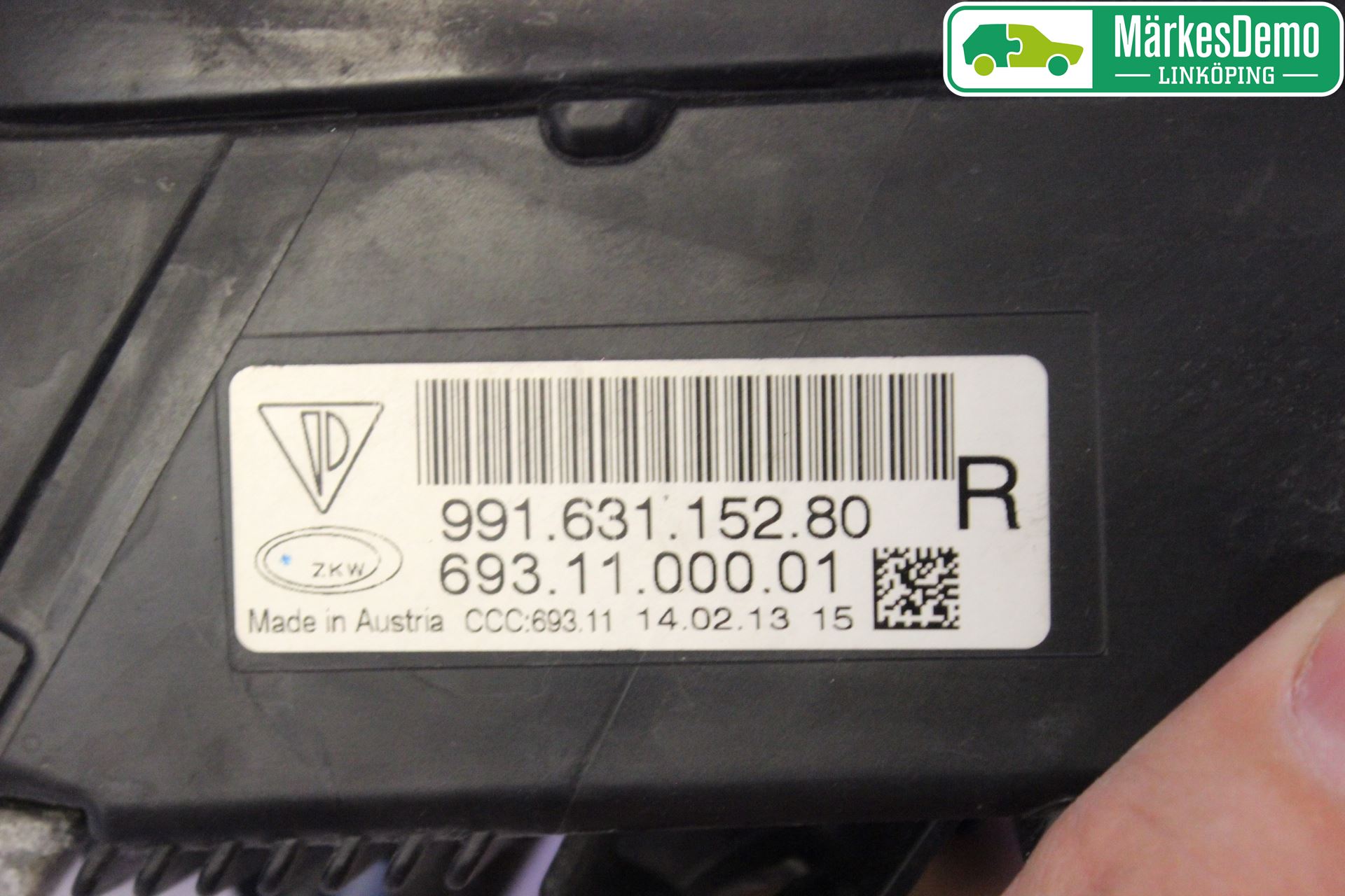 Porsche 911 64- Dimljus-Varselljus Fram