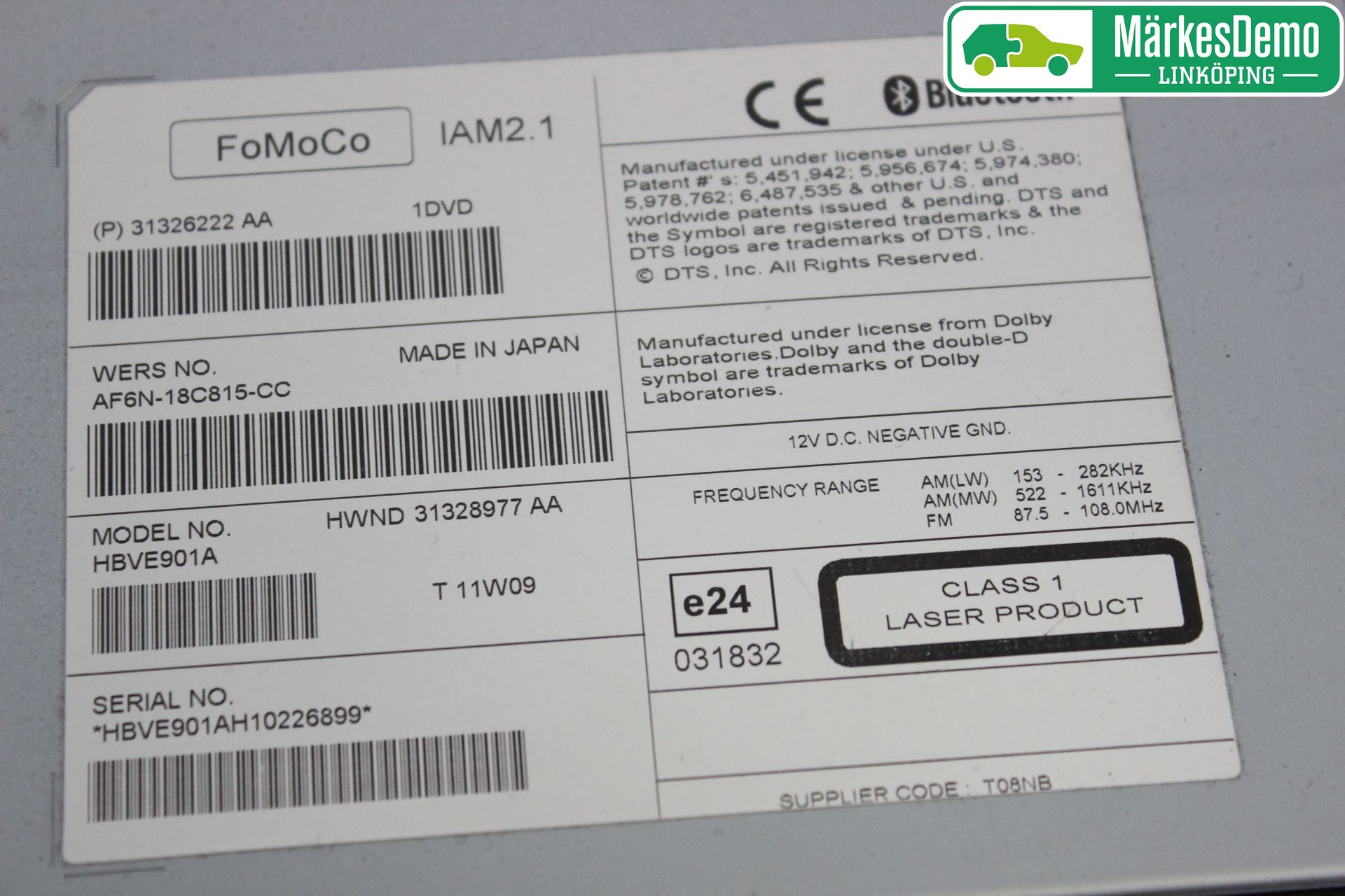 Volvo XC60 09-13 Cd Radio - Multimediapanel