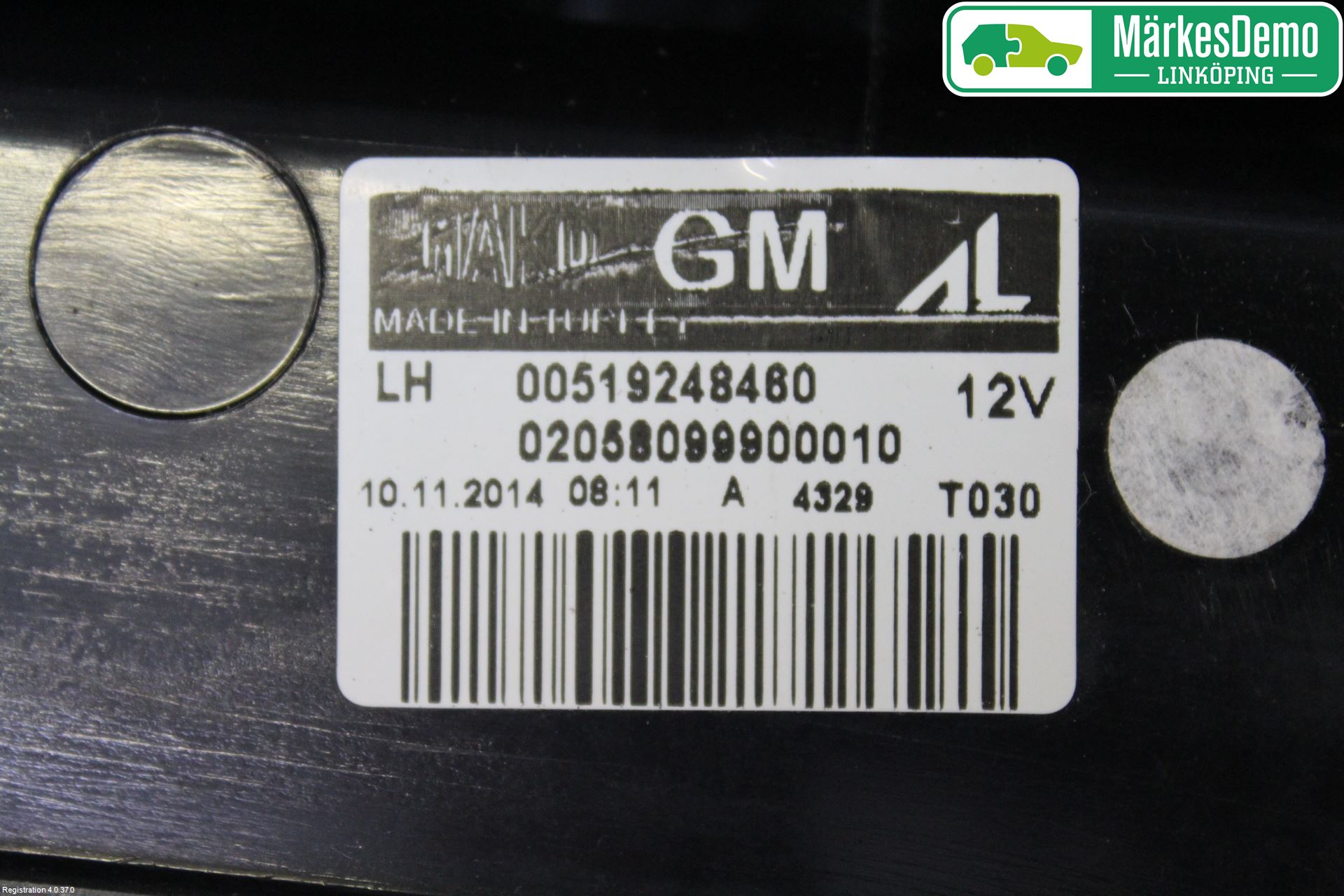 Opel COMBO D 12-18 Bakljus Vänster