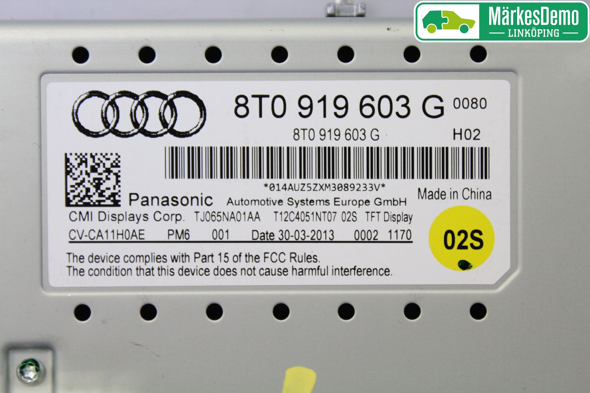 Audi Q5 09-16 Multifunktionsdisplay