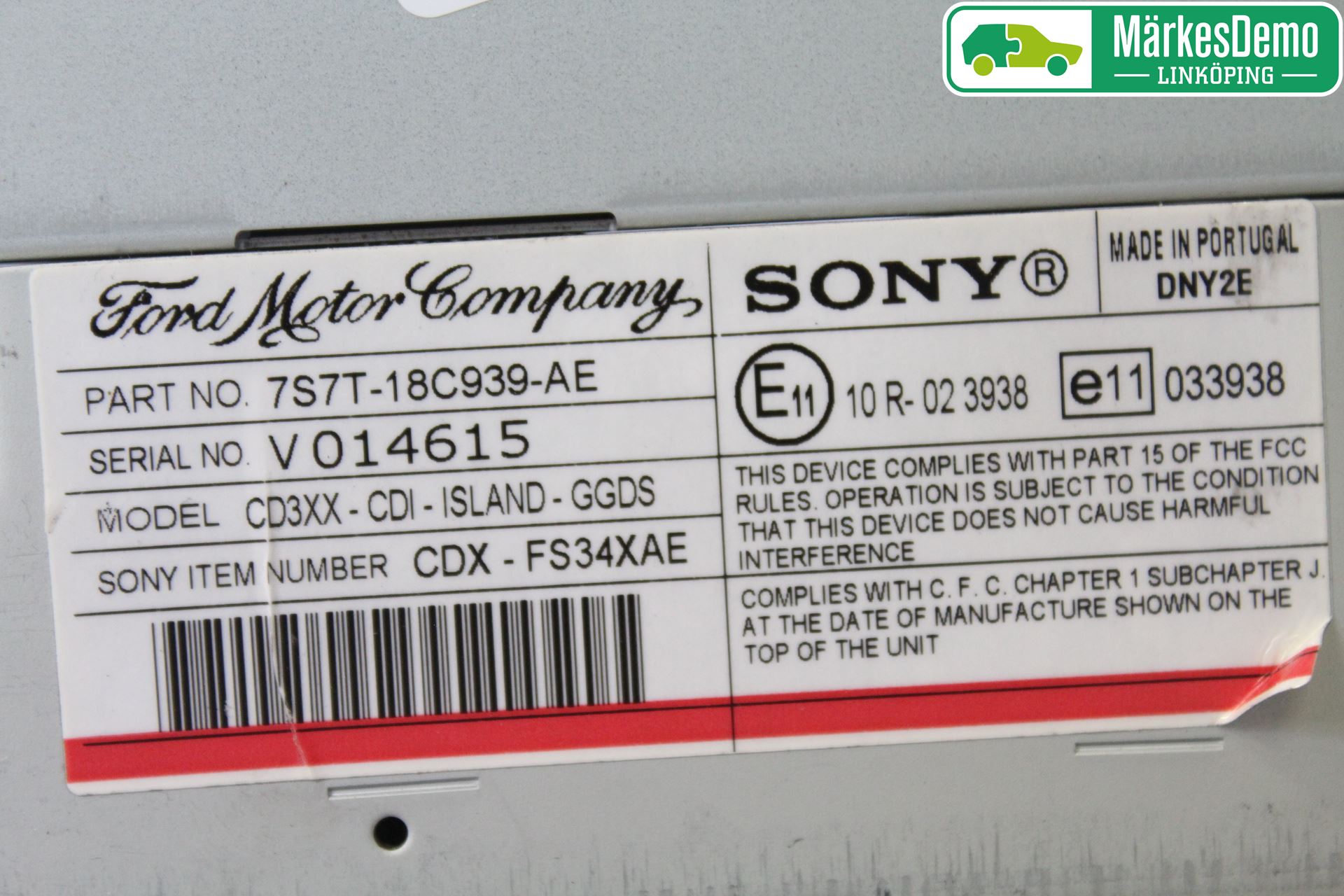 Ford MONDEO 07-15 Cd Radio - Multimediapanel