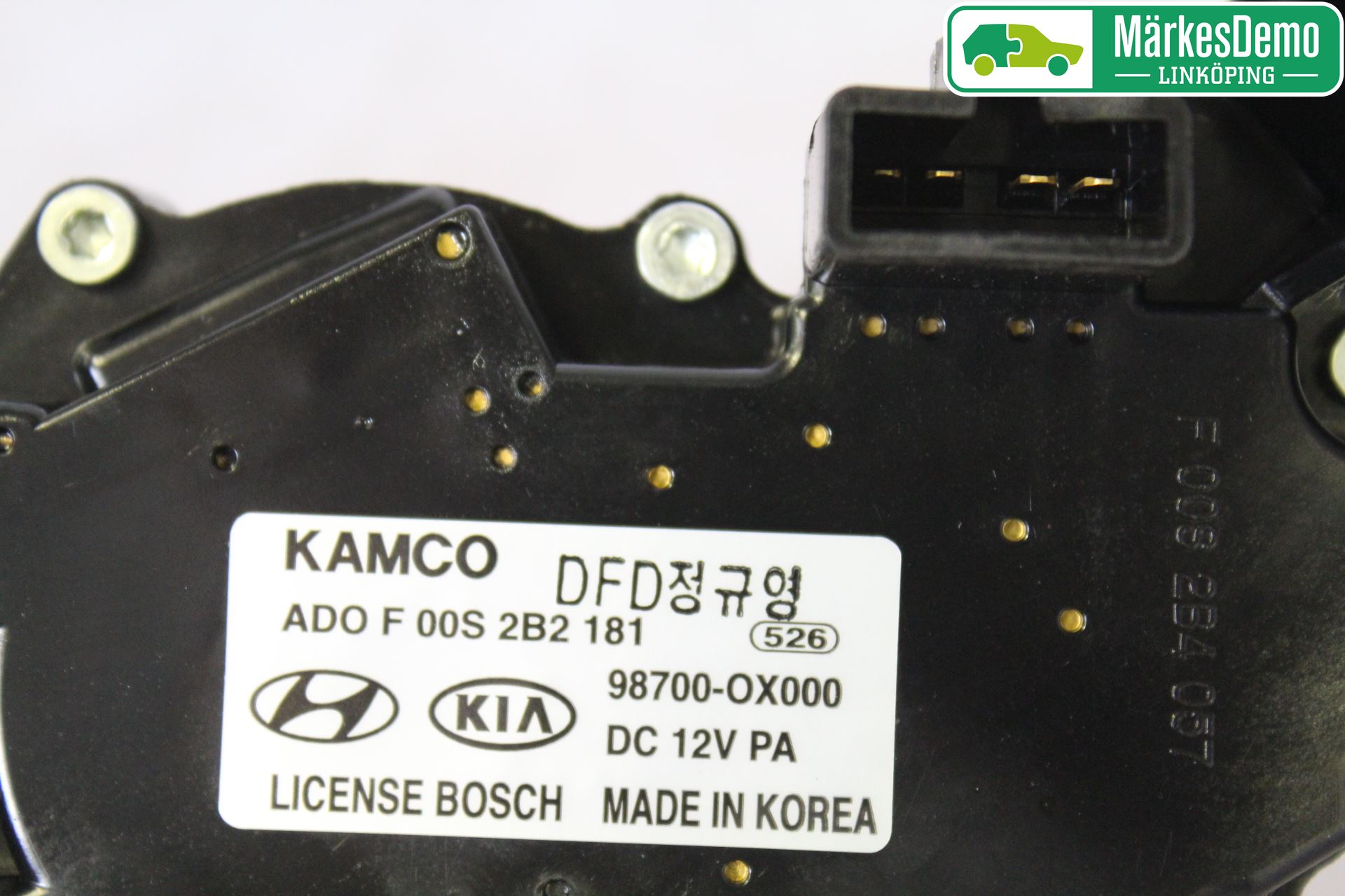 Hyundai i10 PA 08-13 Torkarmotor Baklucka