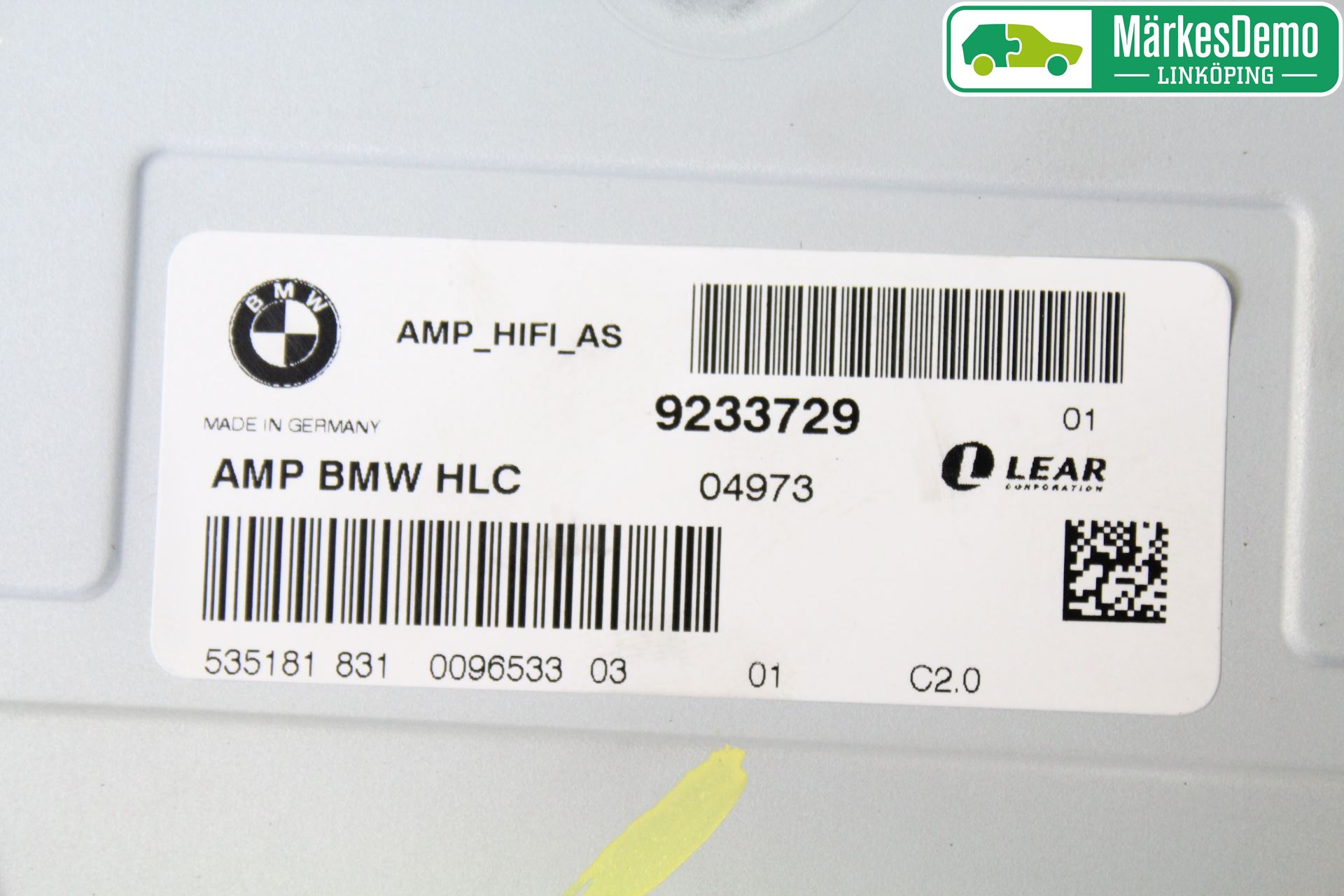 BMW 5 F10/F11/F18 09-17 Radio-Stereo Förstärkare