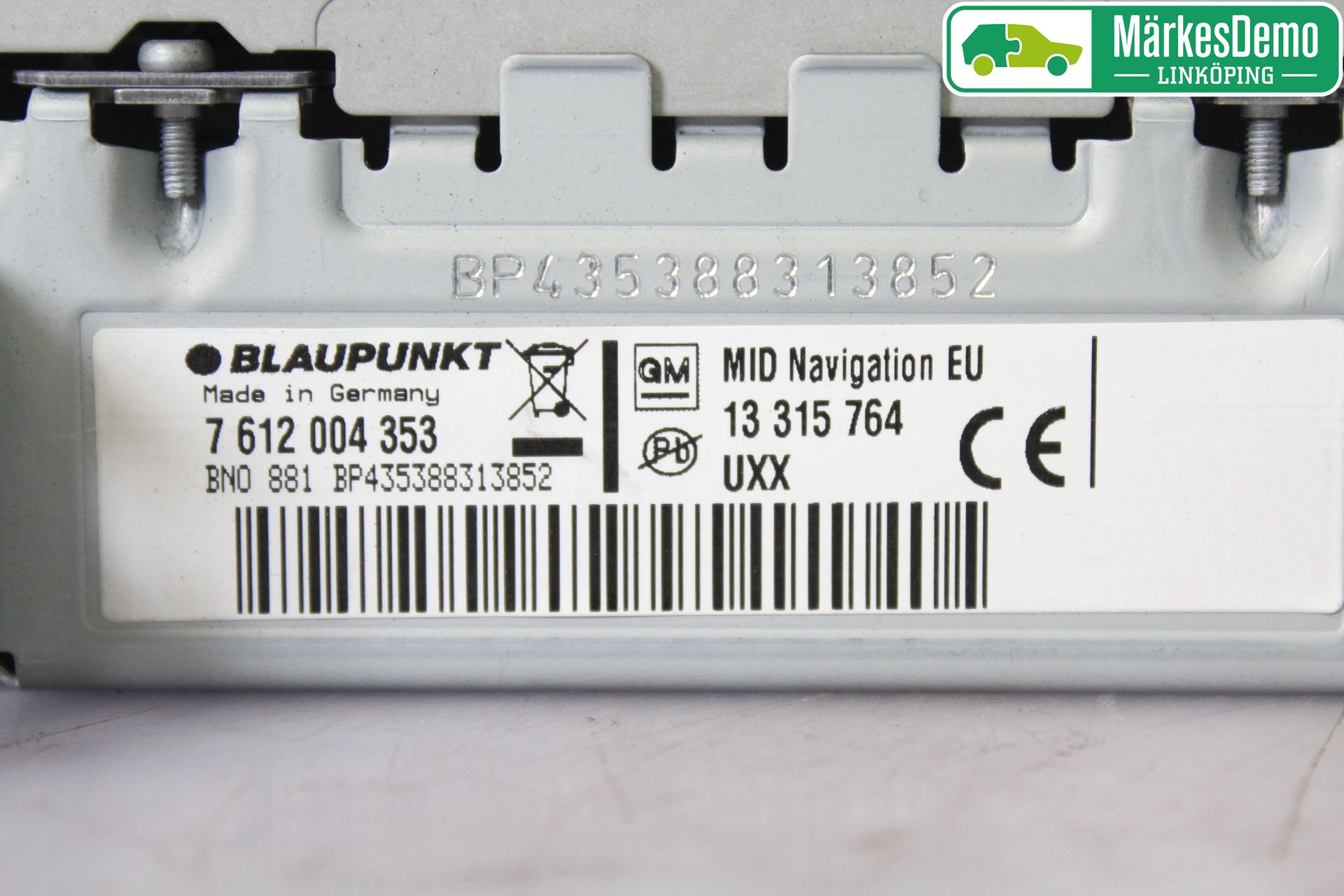 Opel INSIGNIA 09-16 Cd Radio - Multimediapanel