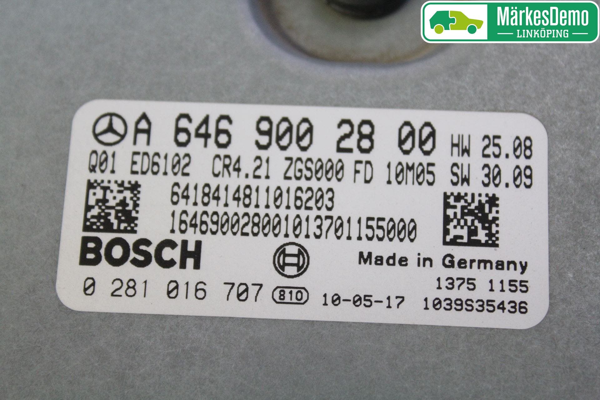 Mercedes-Benz MB VITO/VIANO (W639) 04-14 Styrenhet Insprut Bensin