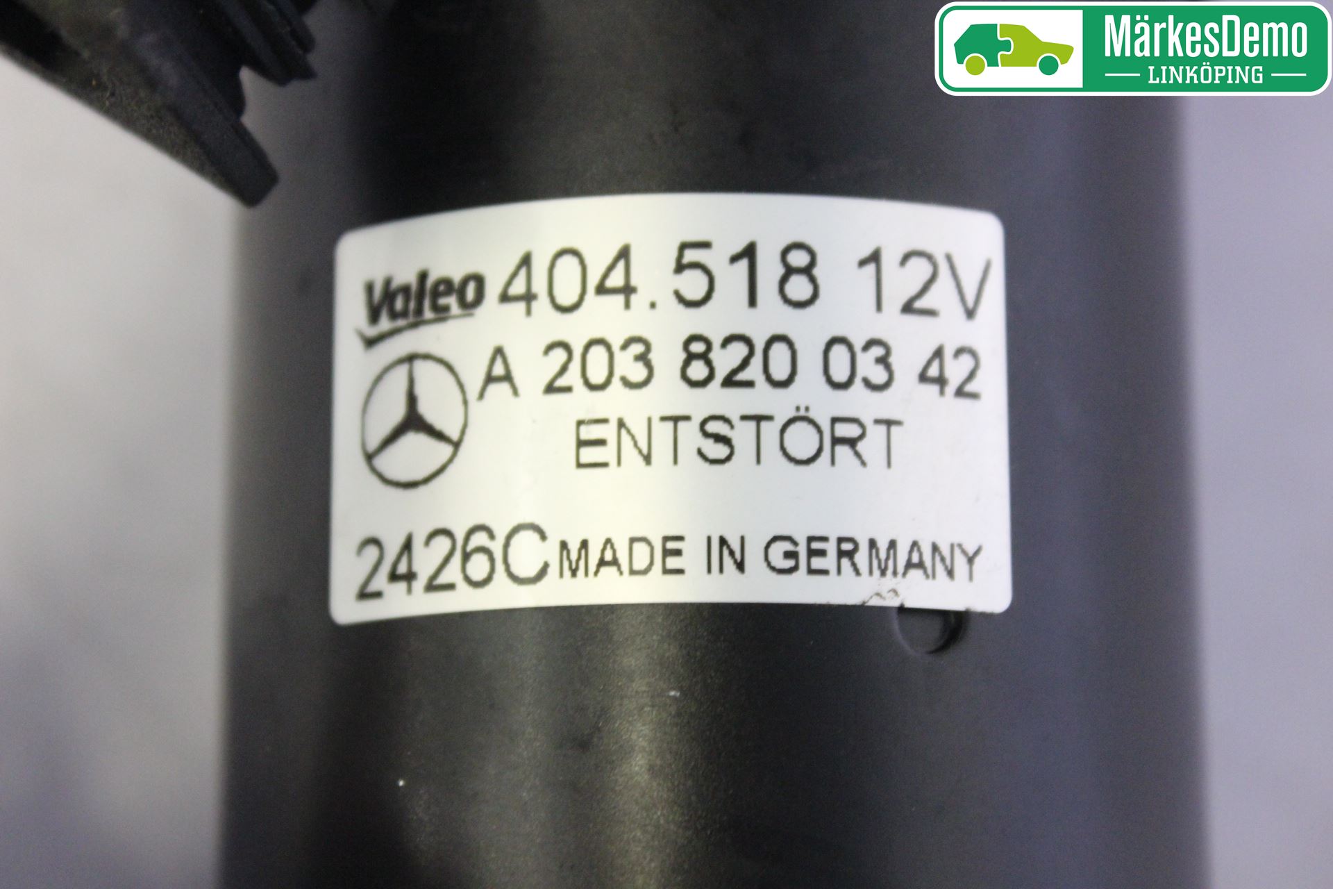 Mercedes-Benz MB C (203) 00-07 Torkarmotor Vindruta