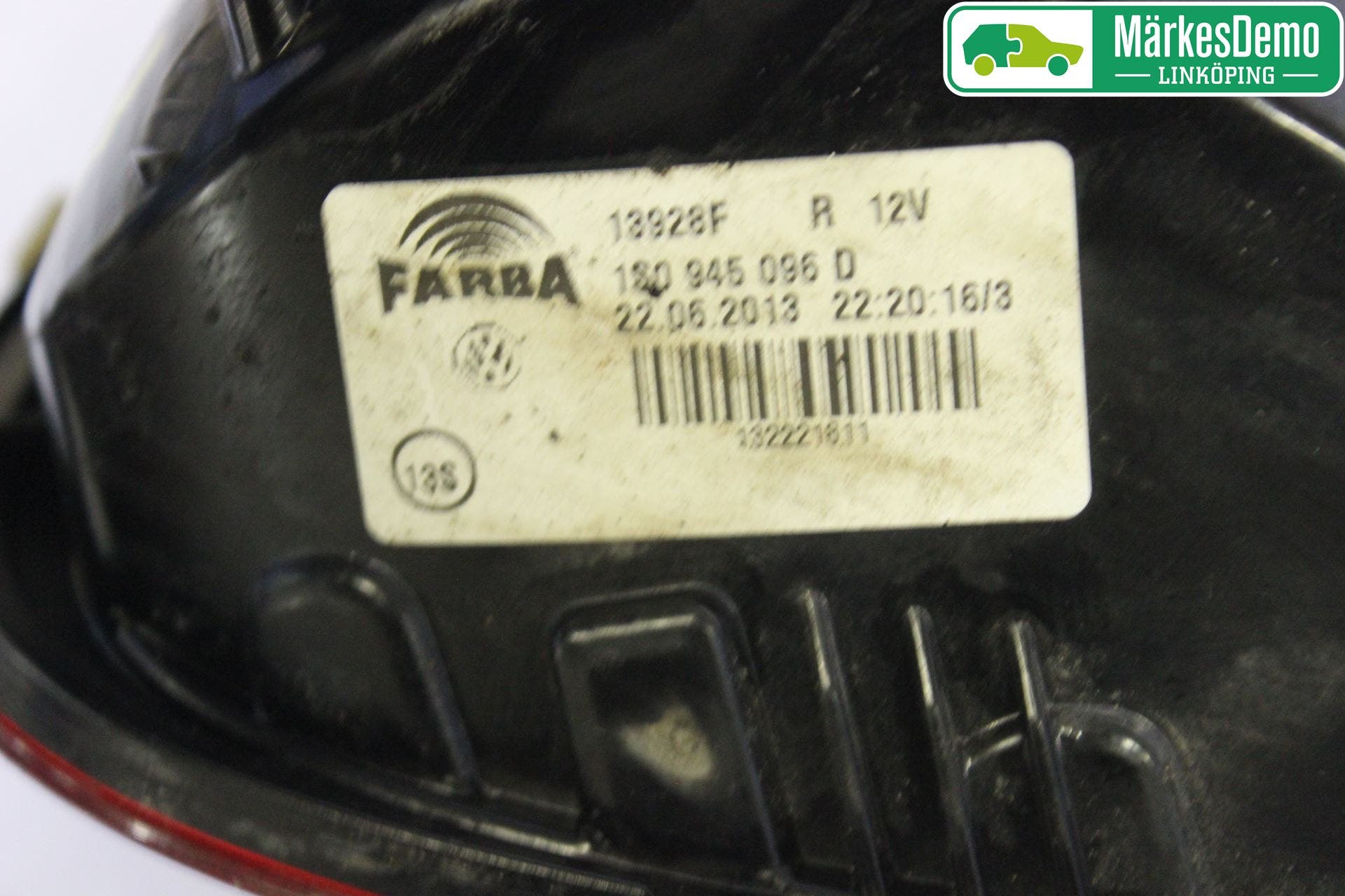 Volkswagen VW UP! / E-UP! Bakljus Höger