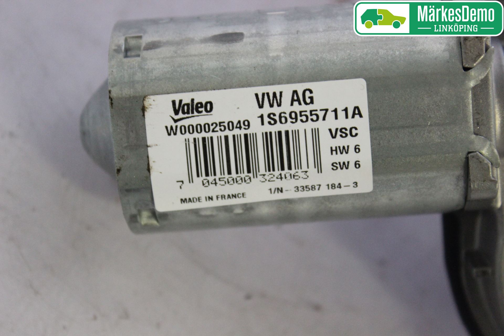 Volkswagen VW UP! / E-UP! Torkarmotor Baklucka