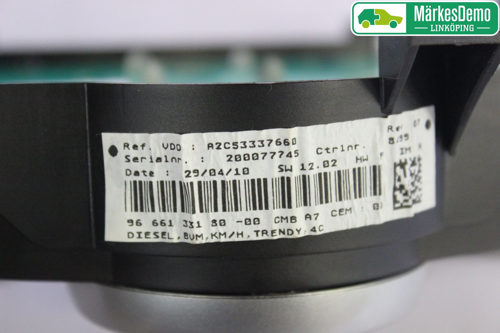 Peugeot 207 Instrument Komb