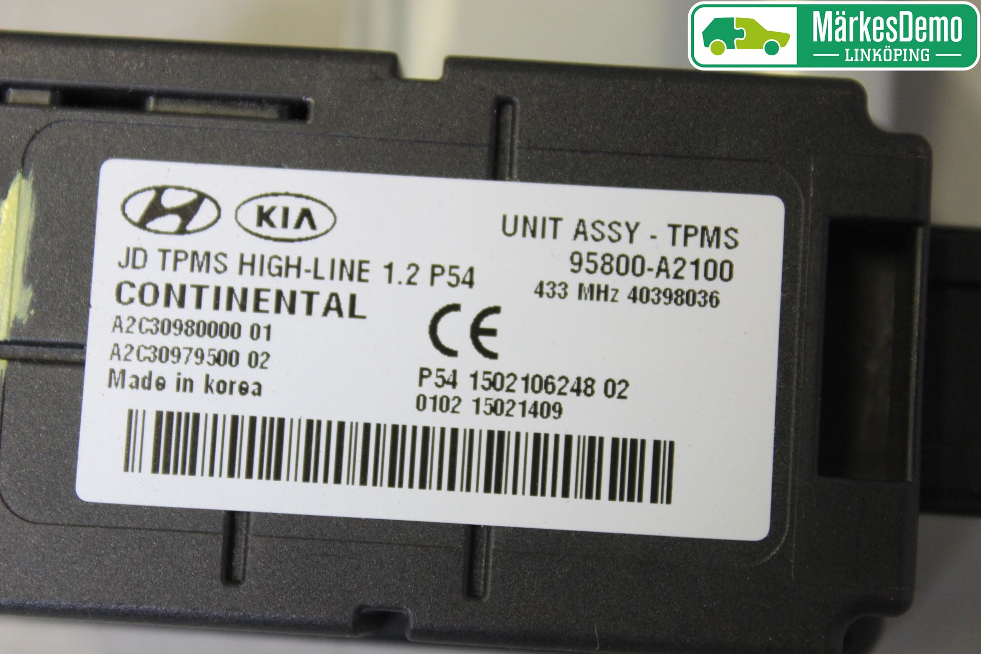 Kia CEED 12-18 Givare Däcktryck