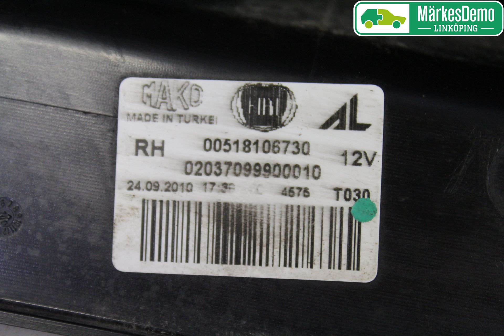 Fiat DOBLO CARGO Bakljus Höger