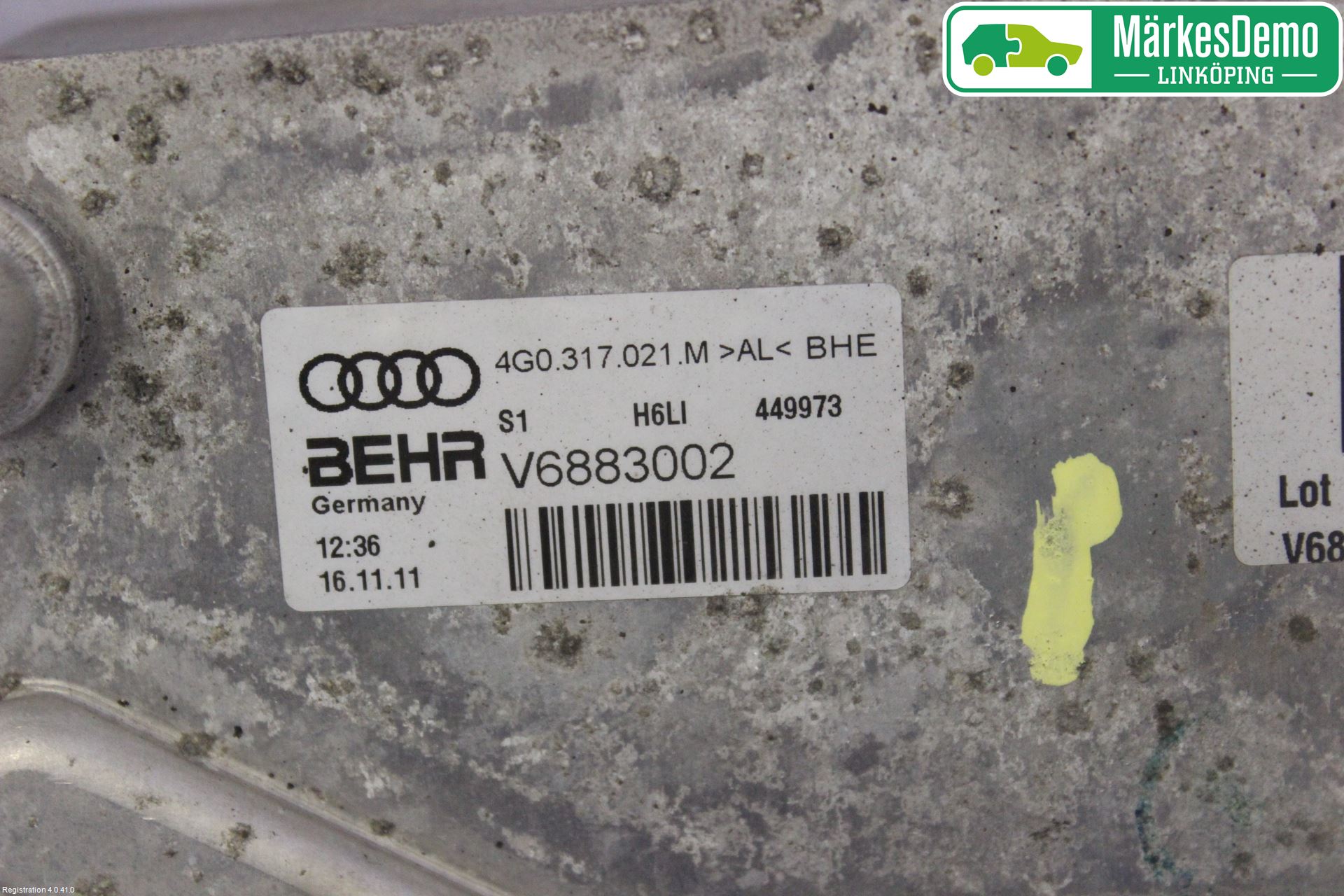 Audi A6/S6 4G 11-18 Oljekylare Automat
