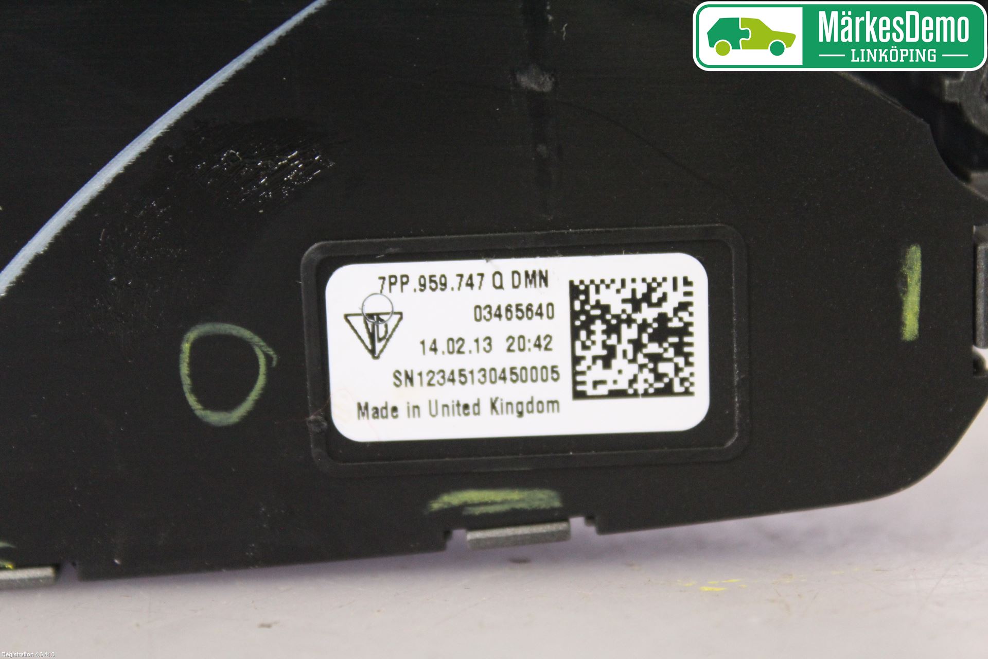 Porsche 911 64- Strömställare Stolregler