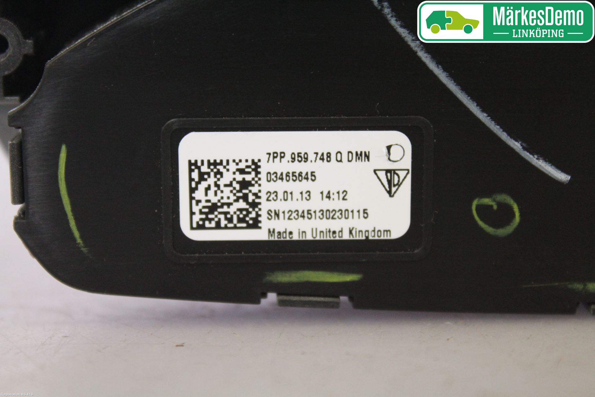 Porsche 911 64- Strömställare Stolregler